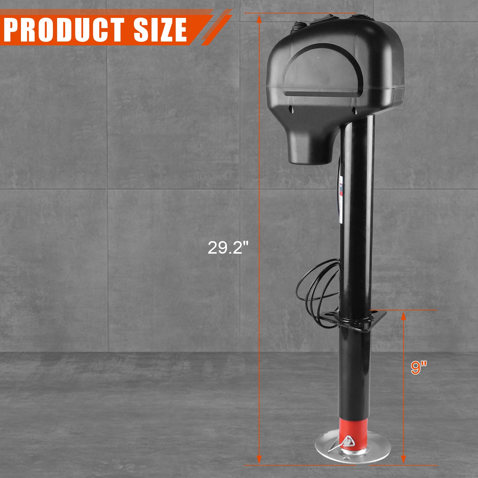 New 5000LBS,19″ Vertical Travel, RV Trailer Camper Electric Trailer Jack 12V US