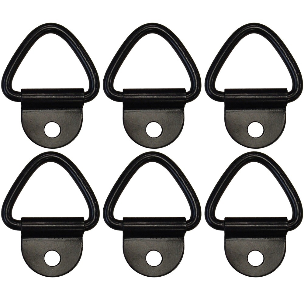 (6) D-Ring 1/4″ Steel ATV Truck Trailer Motorcycle 2400# Chain Rope Tie Down