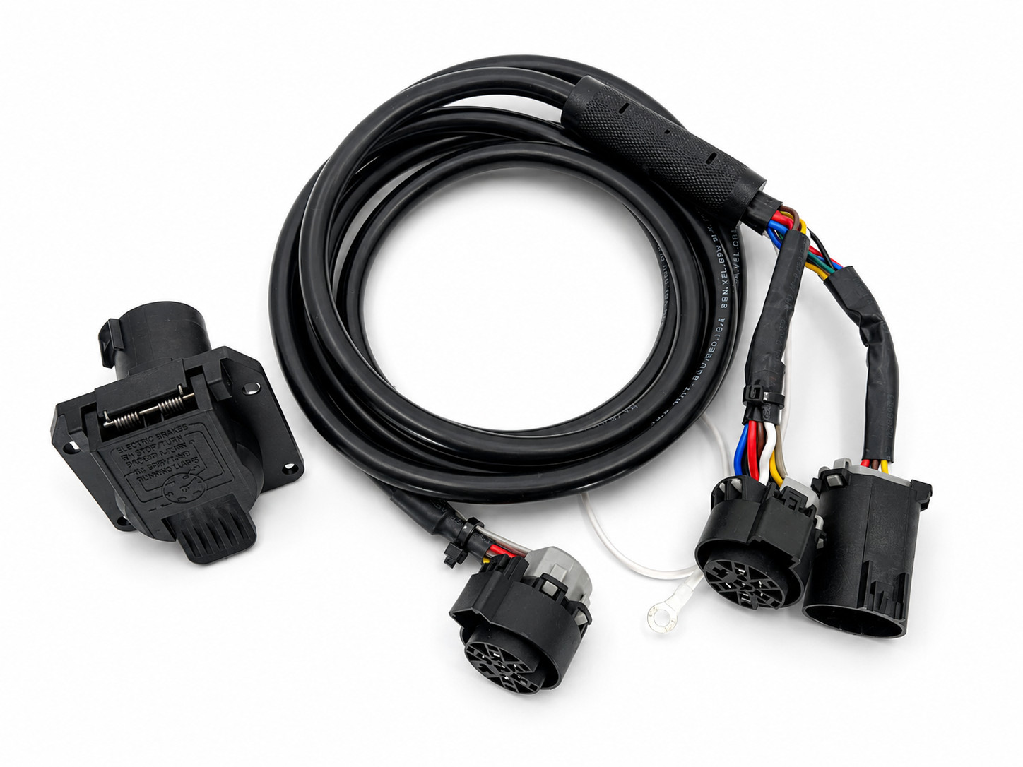 Gooseneck / 5th Wheel Extension Harness (7 Ft) & Receiver – Kit