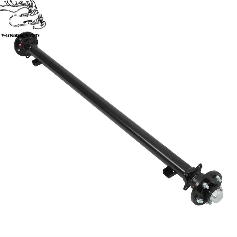 3.5K Trailer Axle For Trailer Cargo Dump RV 5 lug Utility Axle 3500lbs Boat Axle
