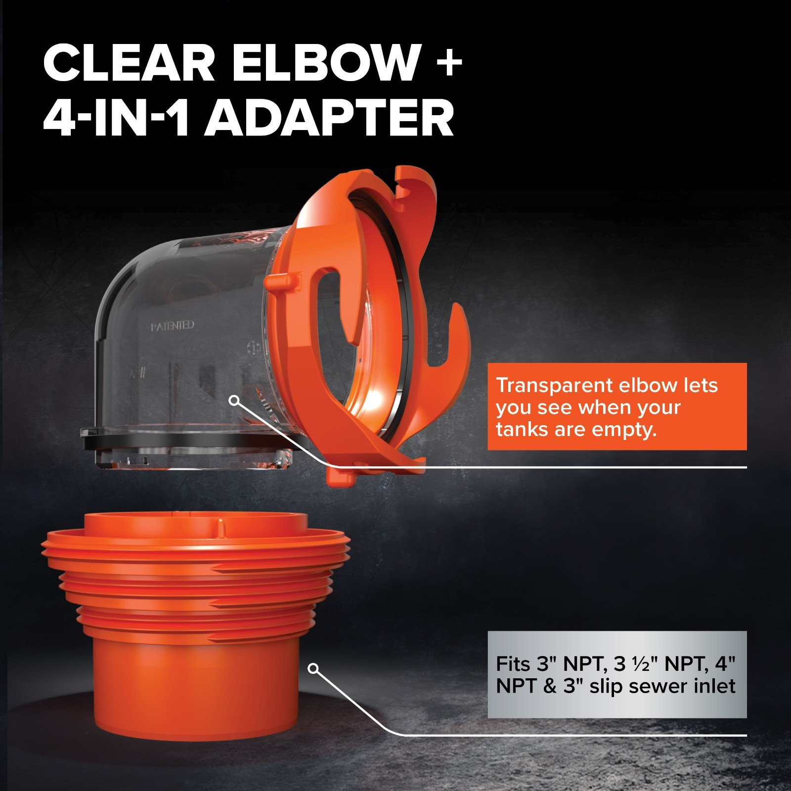 Camco RhinoEXTREME 20ft RV Sewer Hose Kit – Crush Resistant Polymer, Multi