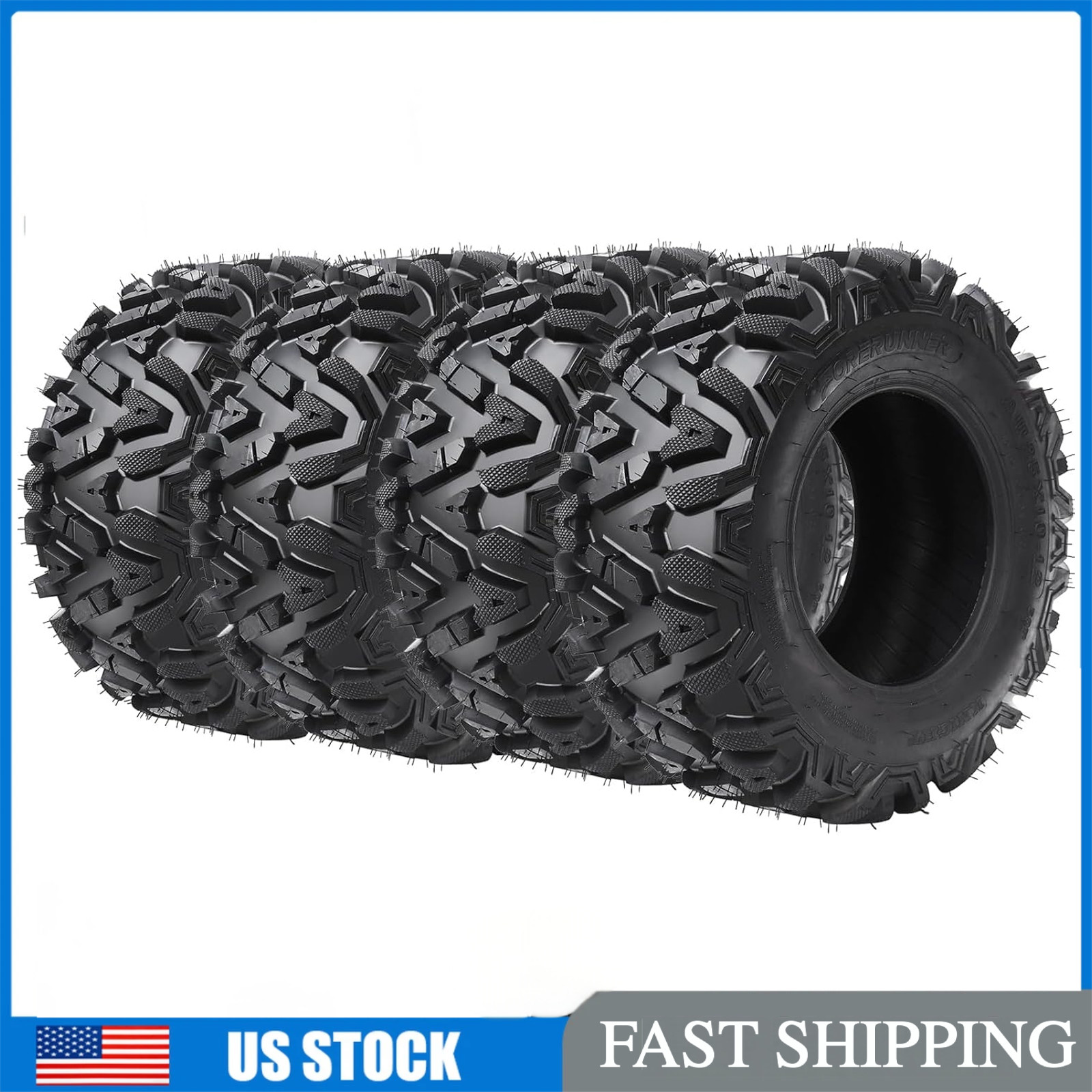4PACK ATV Tire 24×9-11 & 24×8-12 for 2000-2017 Honda Fourtrax Rancher