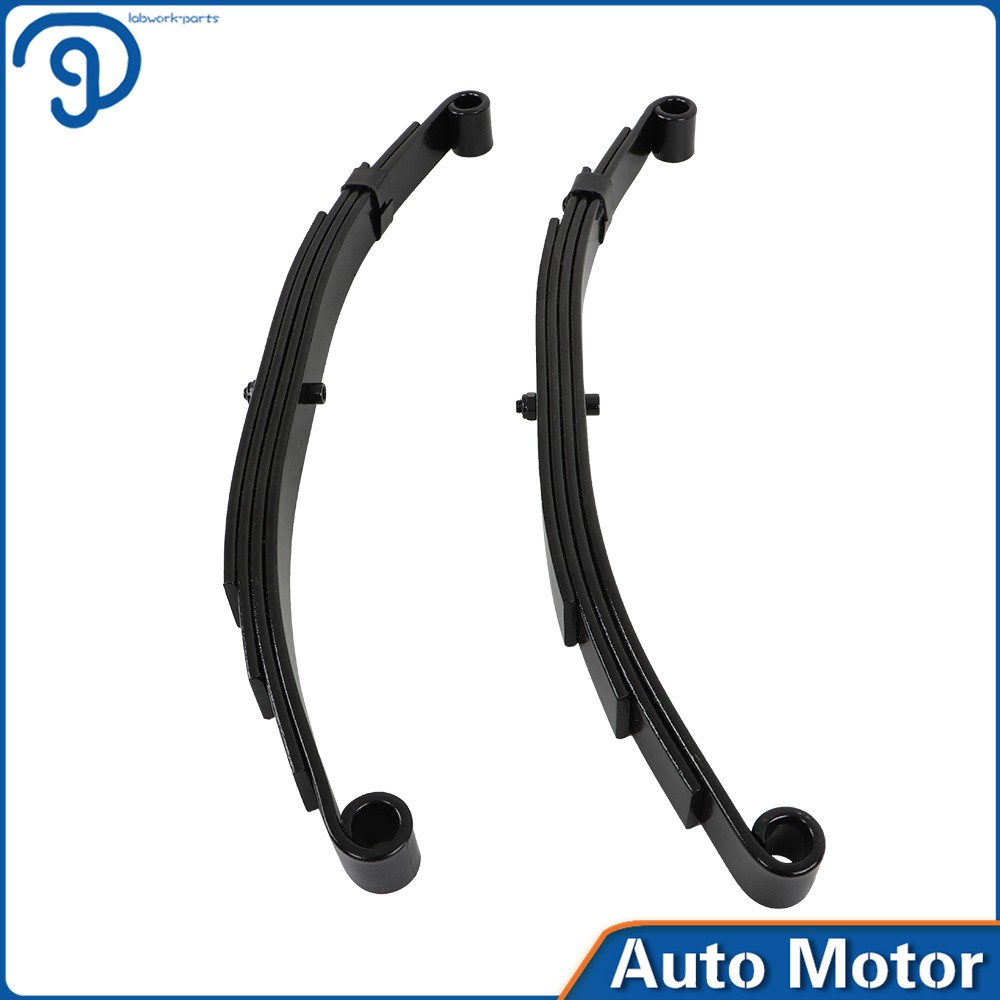 2PCS Trailer Leaf Spring 4 Leaf Double Eye 2500lbs Cap Per For 5000lbs Axle
