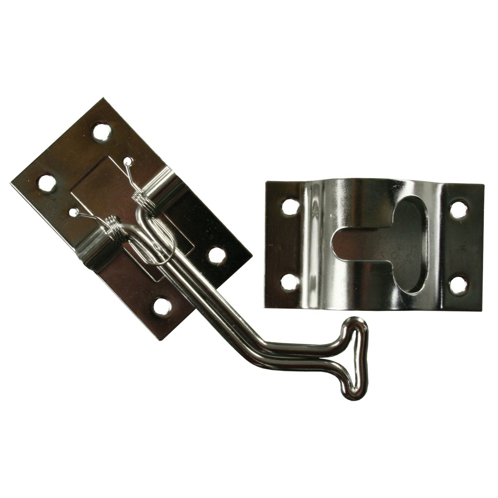 2 Pack JR Products Stainless Steel 45 Degree T-Style Door Holder 11765