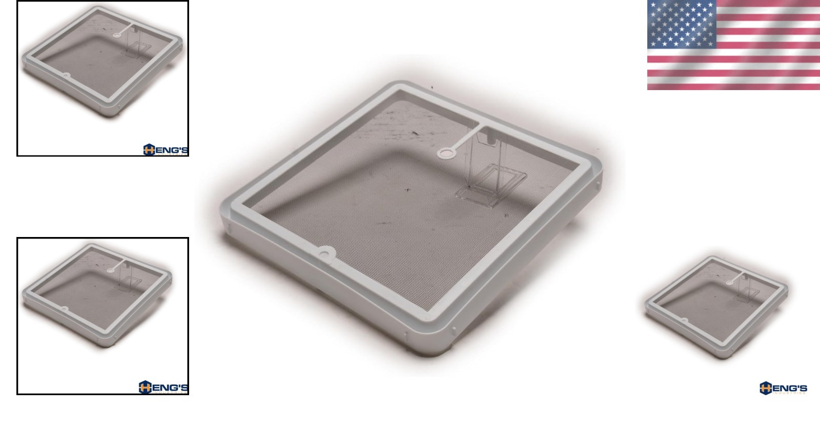 Heng’s 90106-C1 14″ x 14″ Durable RV Roof Vent Screen Frame – Easy Upgrade