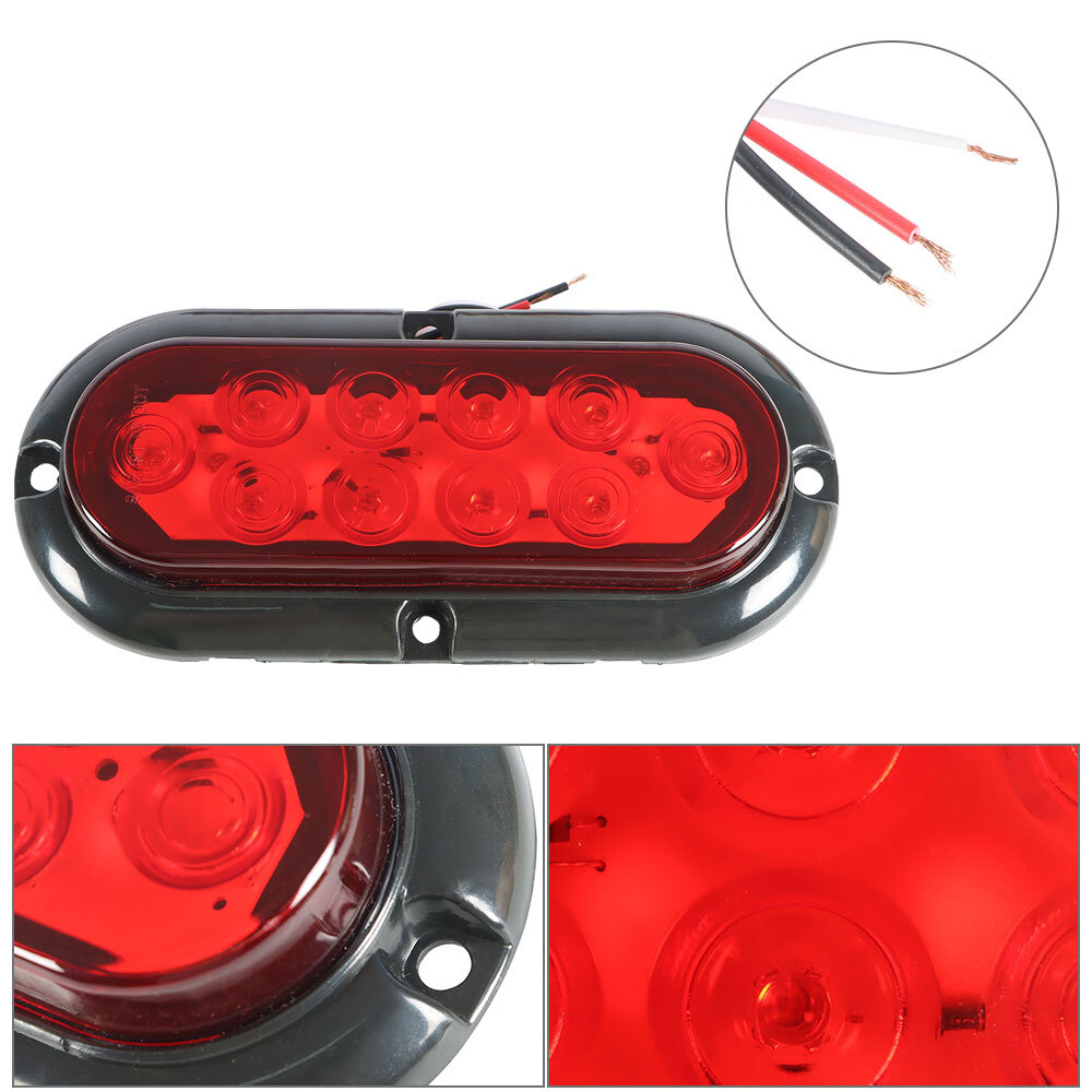 Waterproof Rear Upgrade LED Submersible Truck Boat Trailer Marker Tail Light Kit