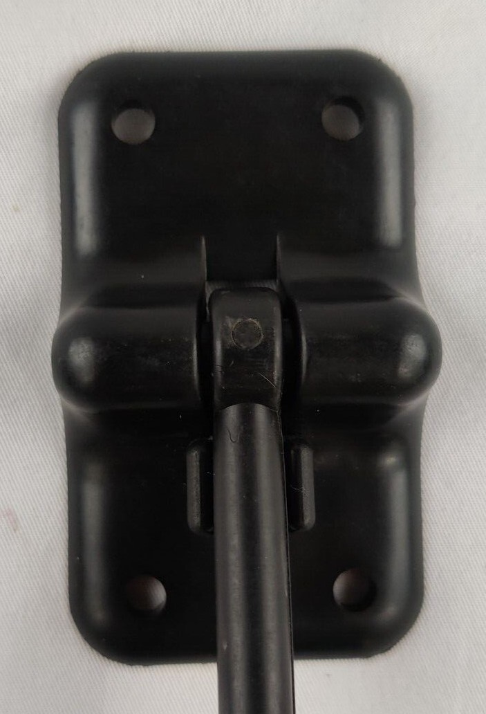 4″ Entry Door Catch Latch T Style Angled Holder Camper Black Plastic RV Entrance
