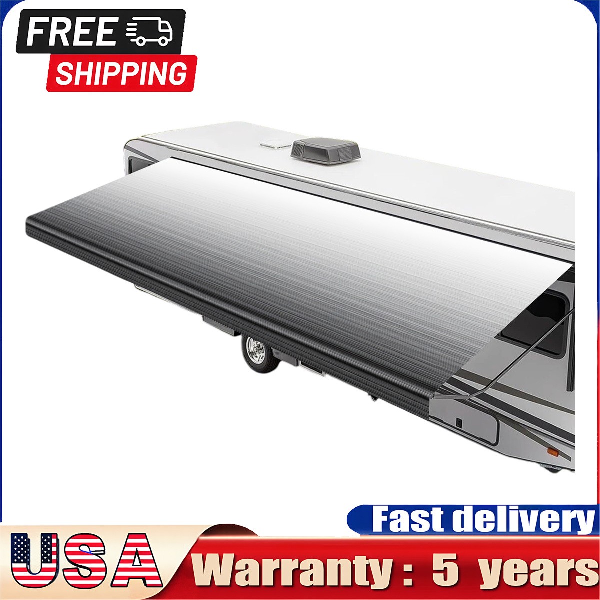 Camper Awning Replacement 15’2″ Fabric for Trailer Awning Replacement