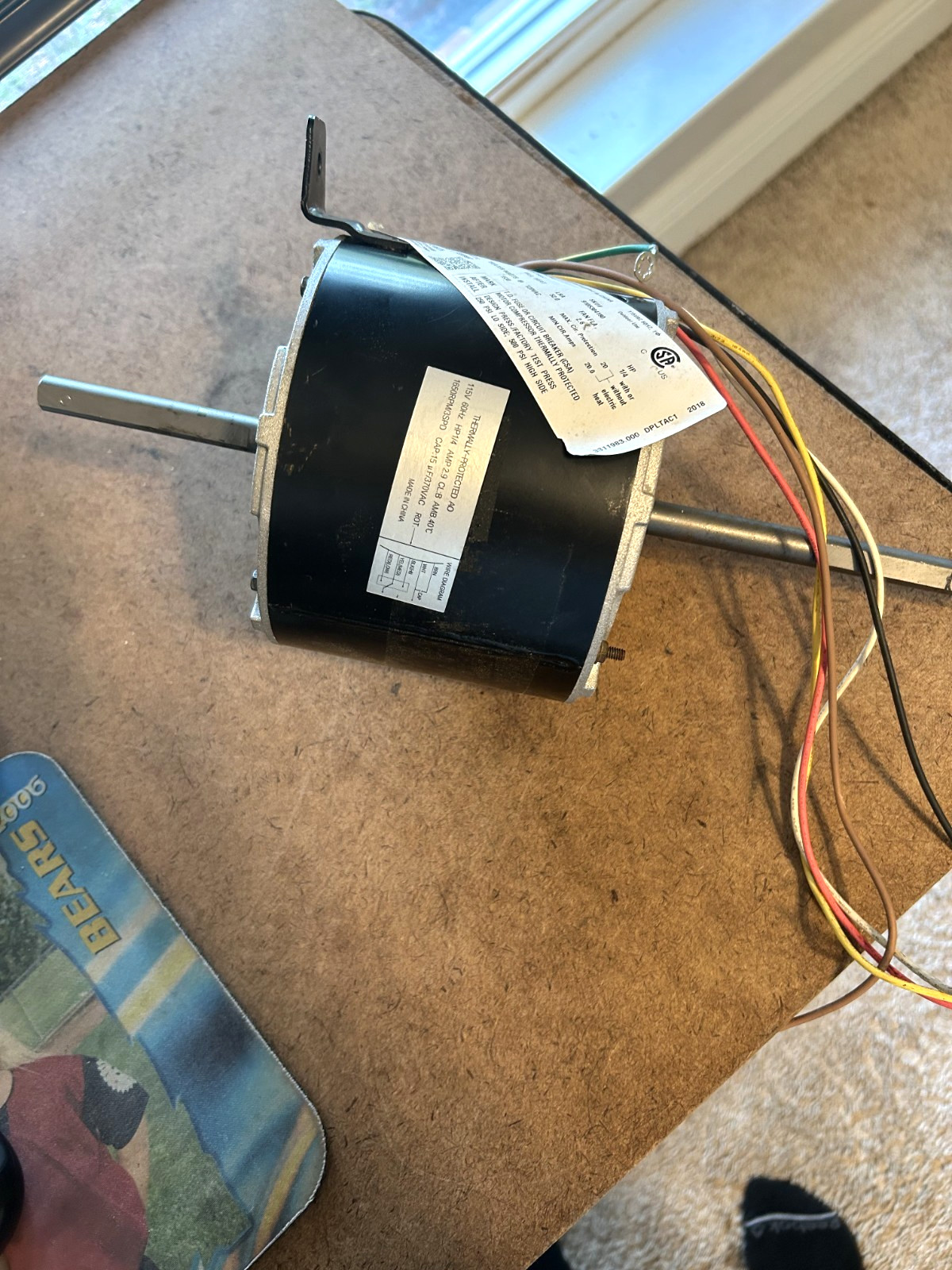 3314471.011 Fan Motor for Dometic Penguin II Replaces GENTEQ F48AE48A61 1/4HP