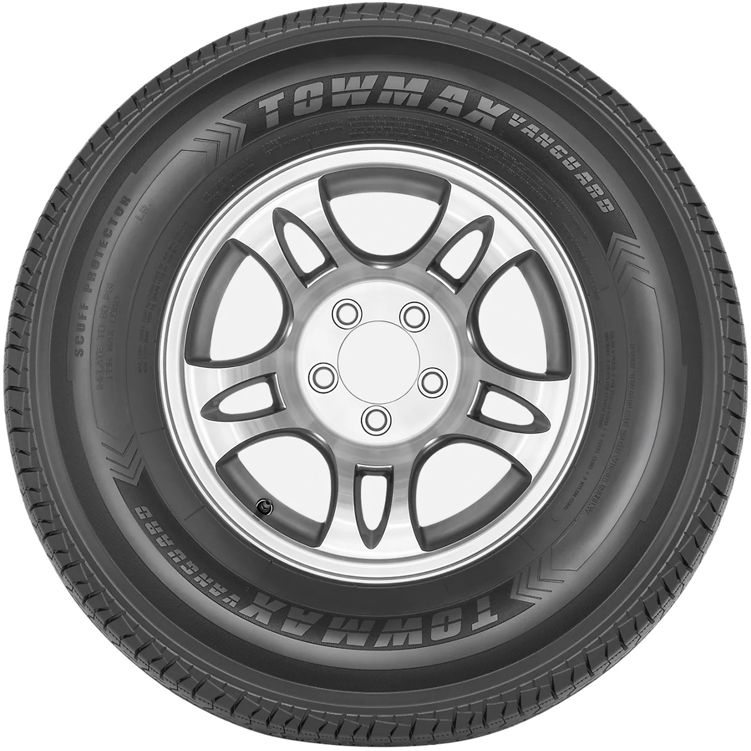 Tire ST 175/80R13 Towmax Vanguard Trailer Load D 8 Ply