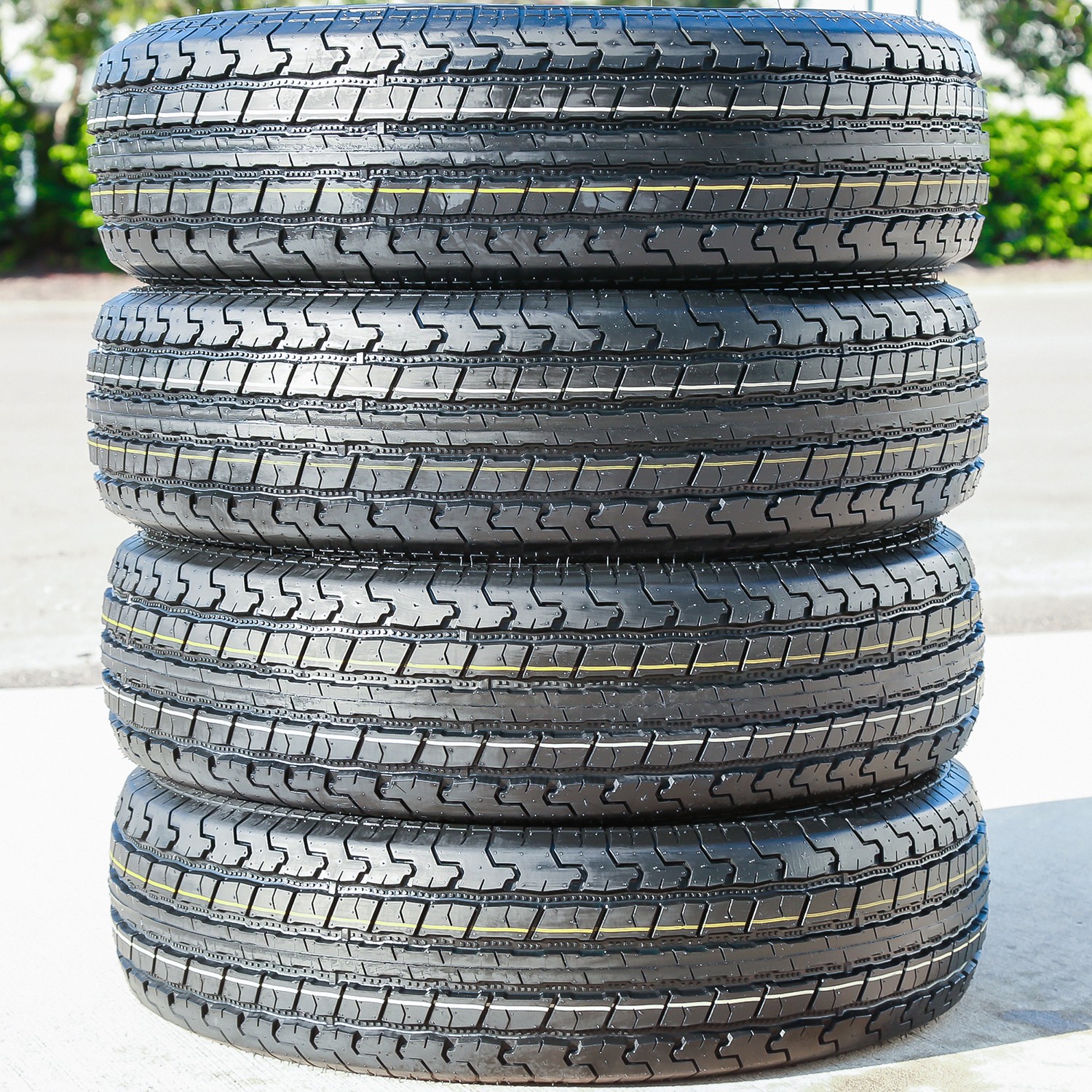 4 Tires Roundrule ST Hikee Semi Steel 205/75R15 205-75-15 Load E 10 Ply Trailer