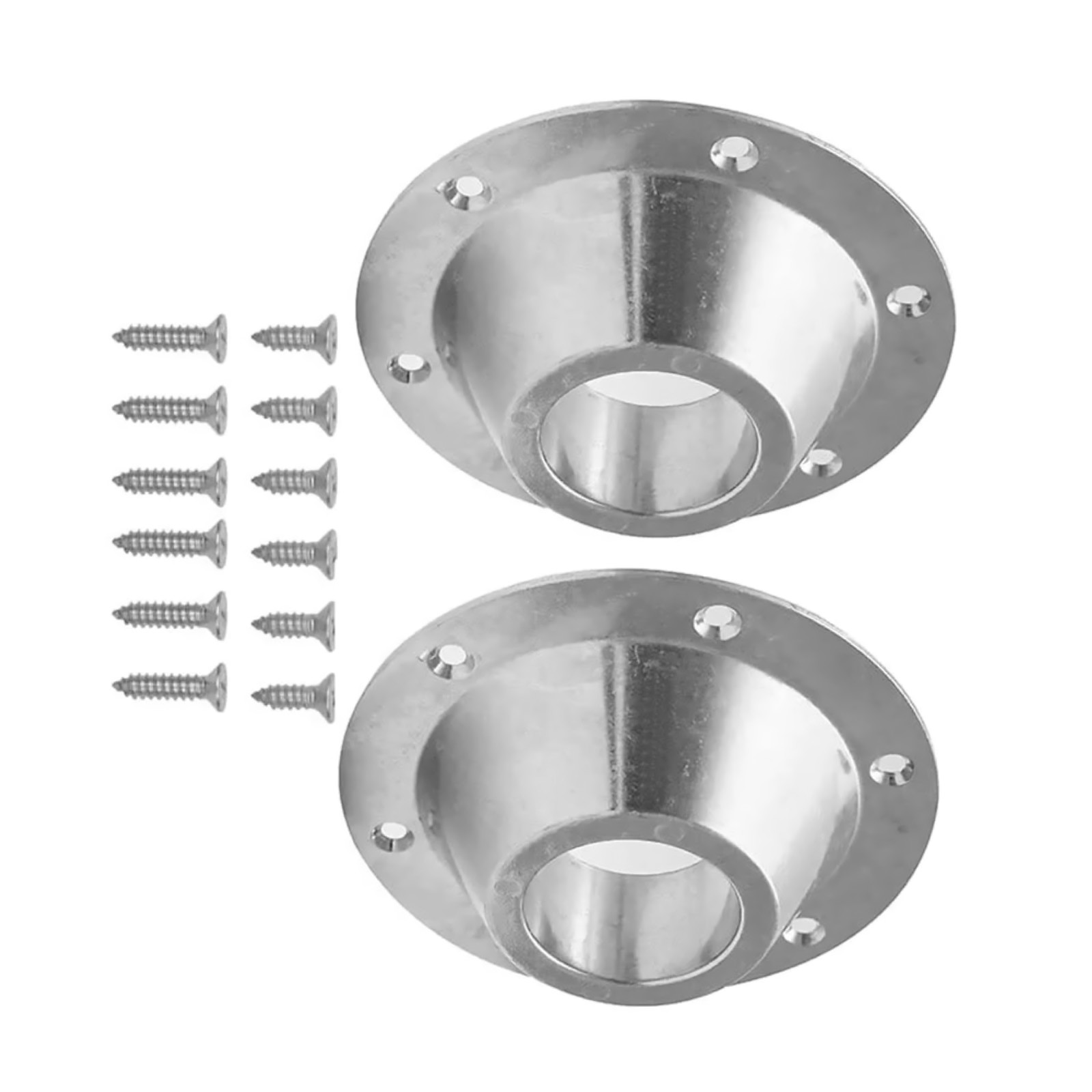 2Pcs RV Table Bases Aluminium Floor Fixed Mounting Pedestal Replacement Camper P