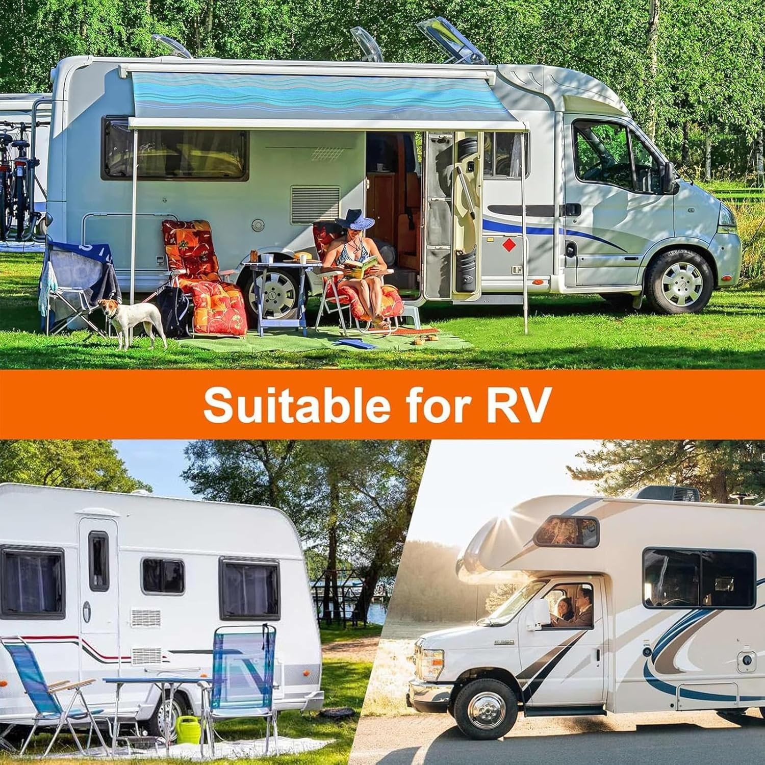 Versatile Waterproof RV Camper Skirting, 95cm Tall, 16m/52ft – Easy Installation