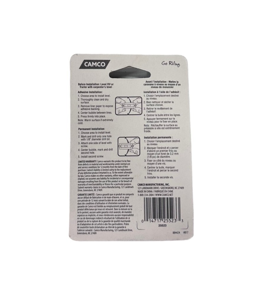 Camco 25523, 2 Precision Levels **SALE**