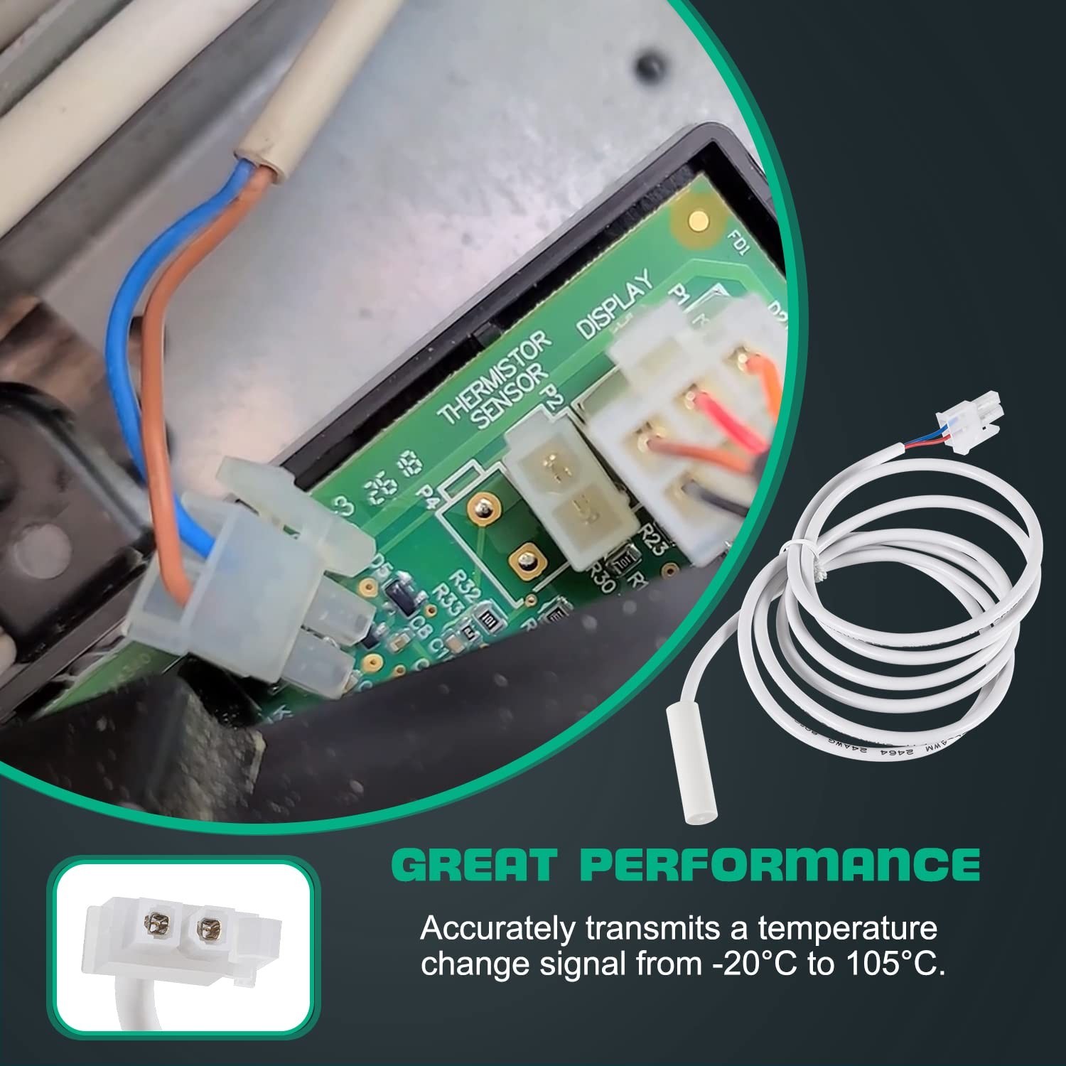 Refrigerator Thermistor Compatible with Dometic RM Series Models 3851210025
