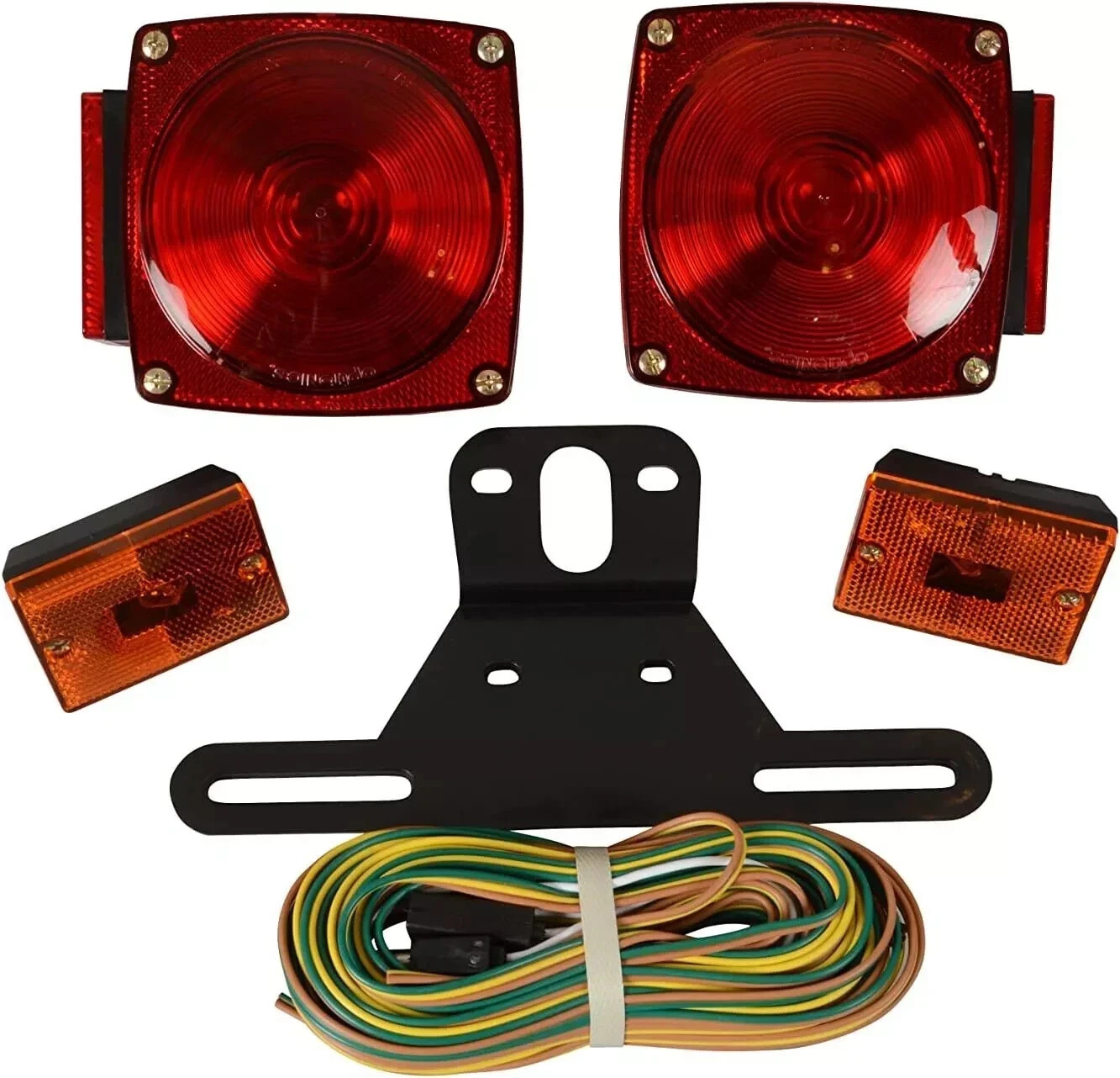 Trailer Light KIT Utility RV 12V wiring Stop Turn Tail Side Marker