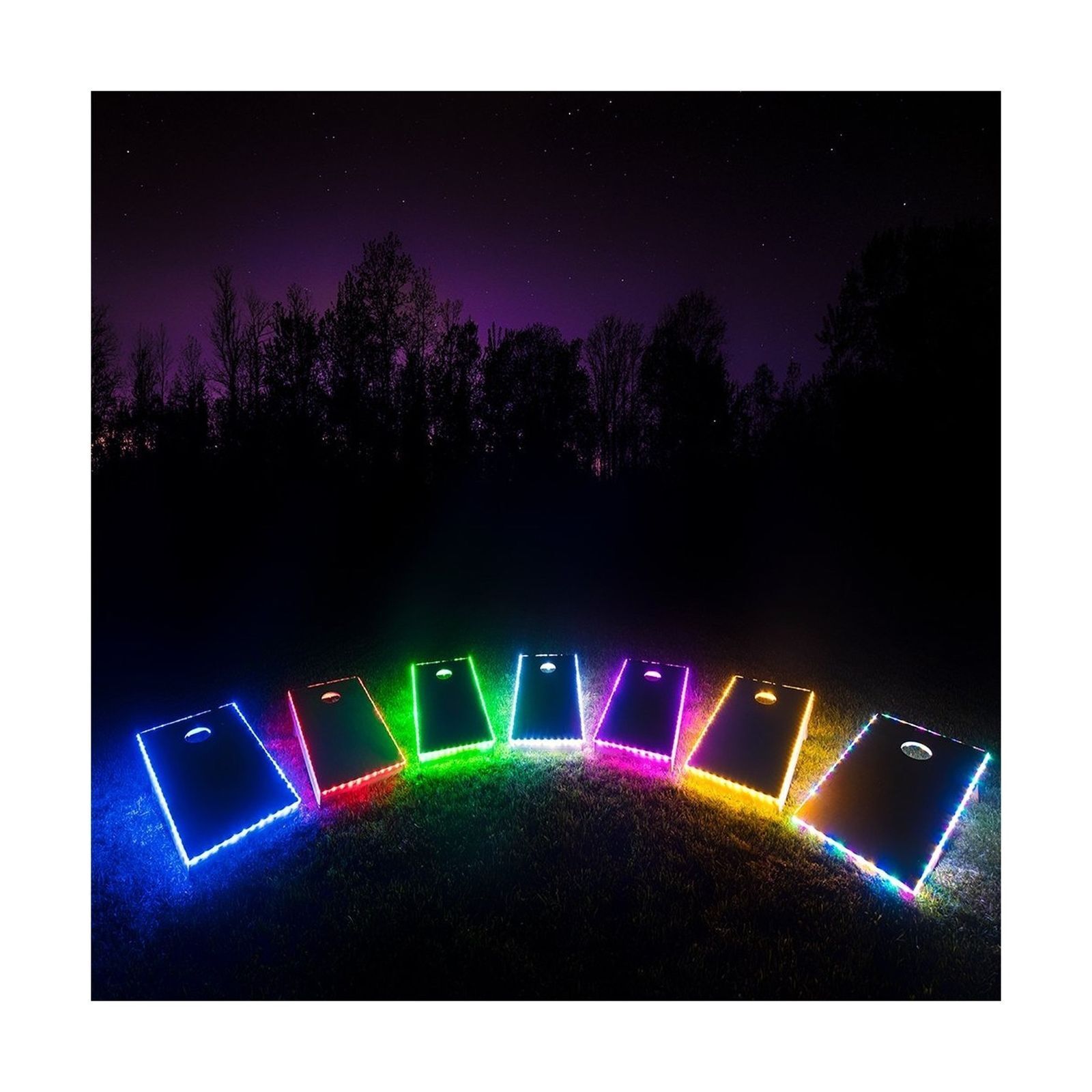 RV Awning Camper 16ft RGB Beam Color Changing LED Strip Light Kit, 5M Lights US