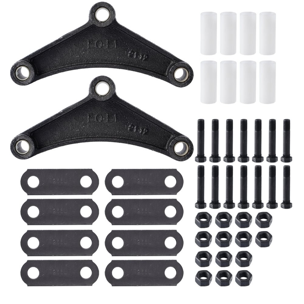 Trailer Shackle Kit, Tandem Trailer Axle Shackle Kit for Double Eye Springs (…