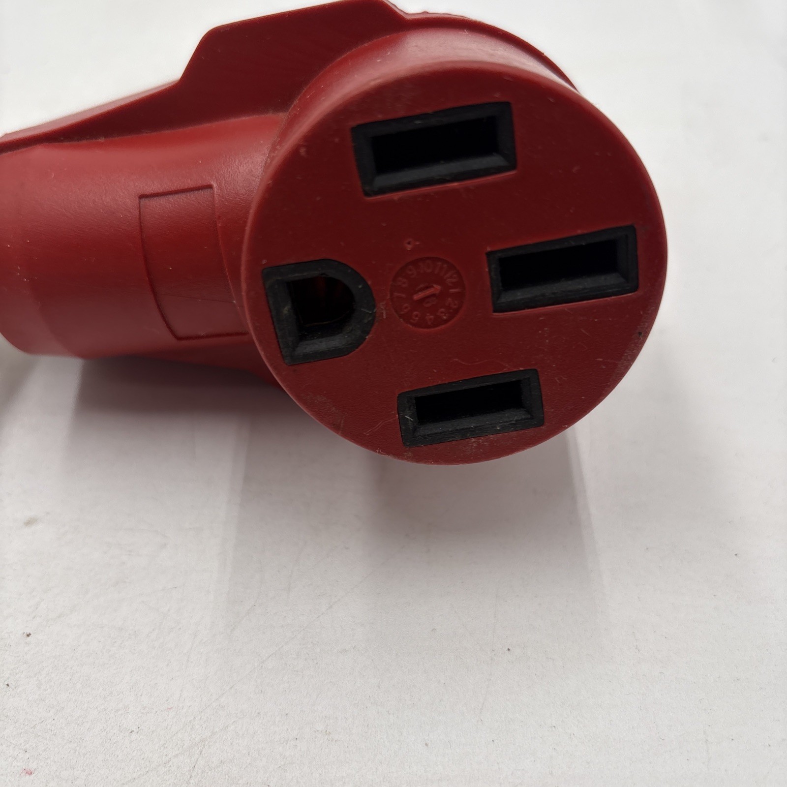VALTERRA MIGHTY CORD 12″ ADAPTER WITH HANDLE RED A10-1550 RV CAMPER