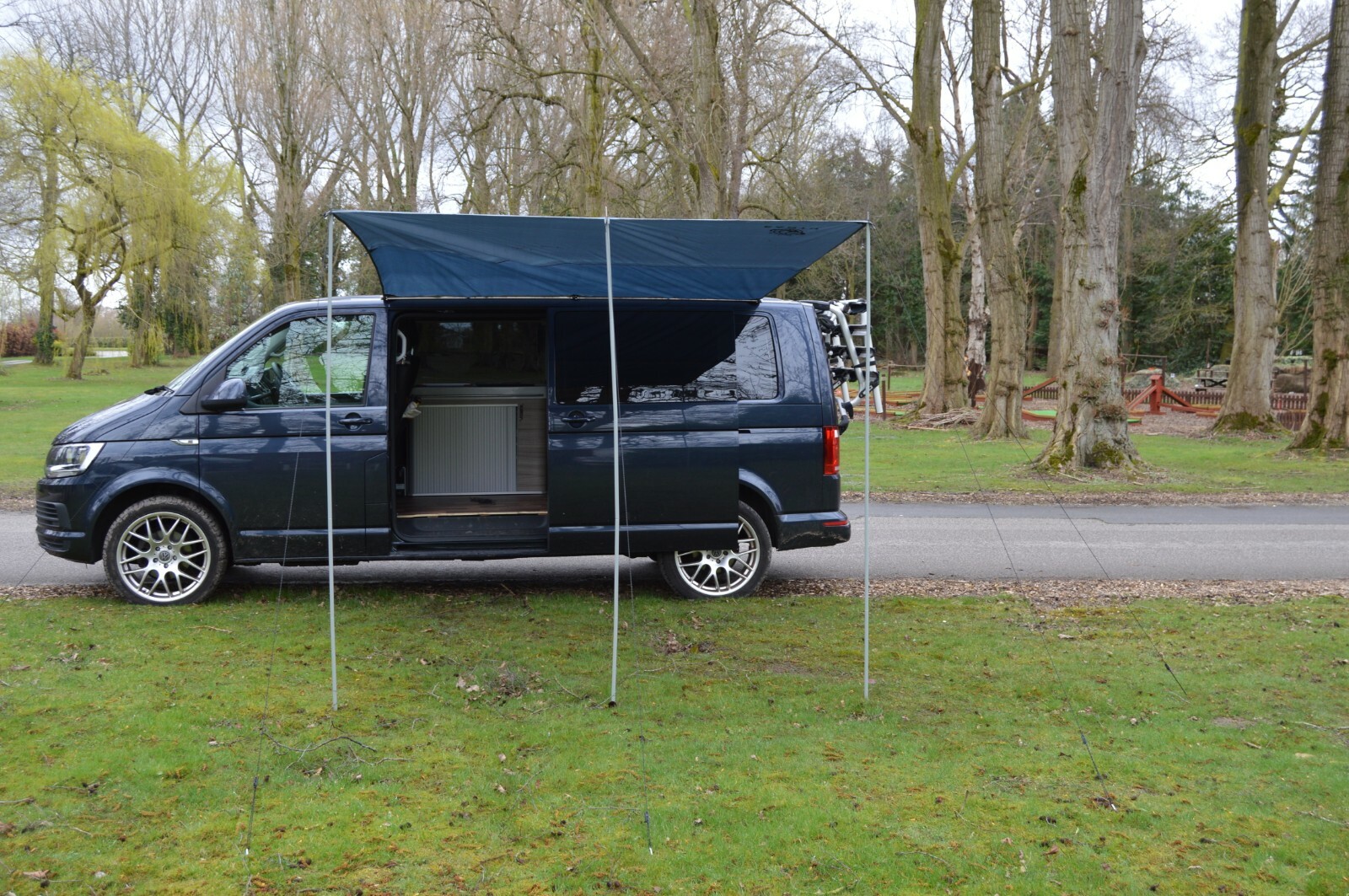 Campervan Caravan Awning sun canopy by WILD EARTH MEDIUM GREY SET 2.4 X 3m