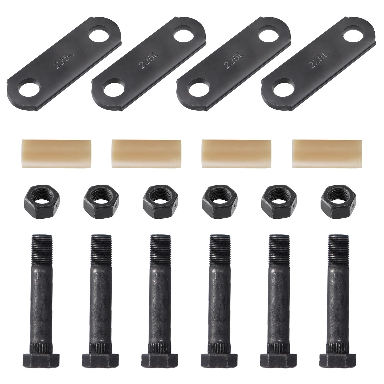 Racewill Trailer Shackles Kit (2-1/4″ Shackle 1 Pack-225, Black
