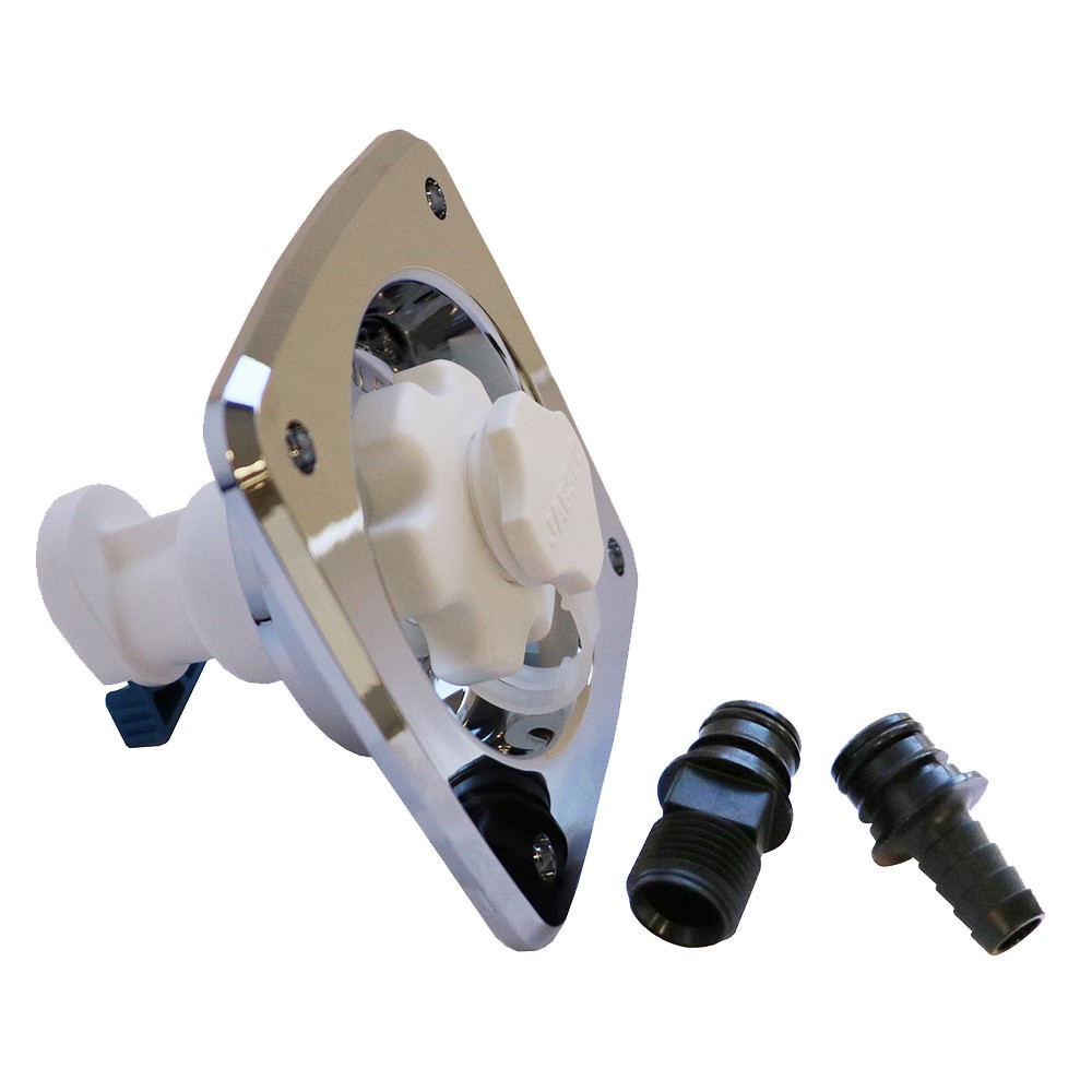 Jabsco Flush Mount Water Pressure Regulator 45 PSI Chrome
