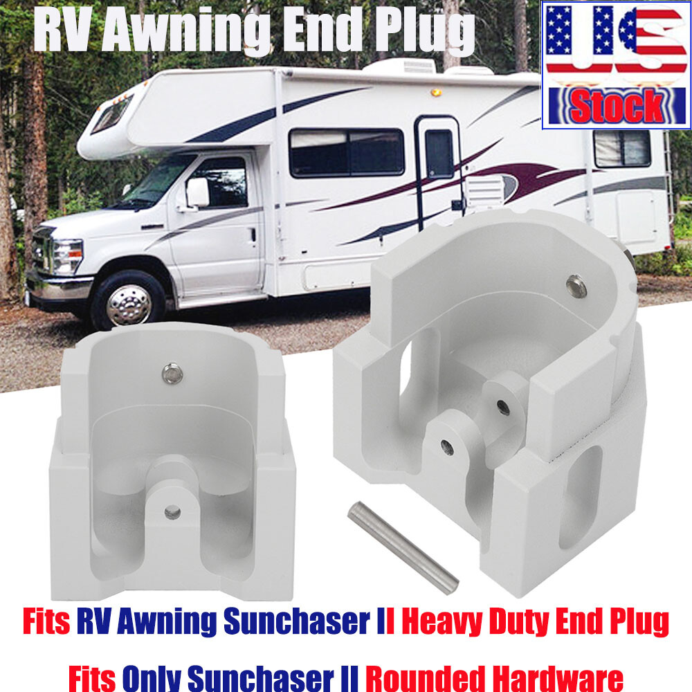 1x For Dometic Sunchaser II Rounded Hardware Replacement RV Awning End Plug US