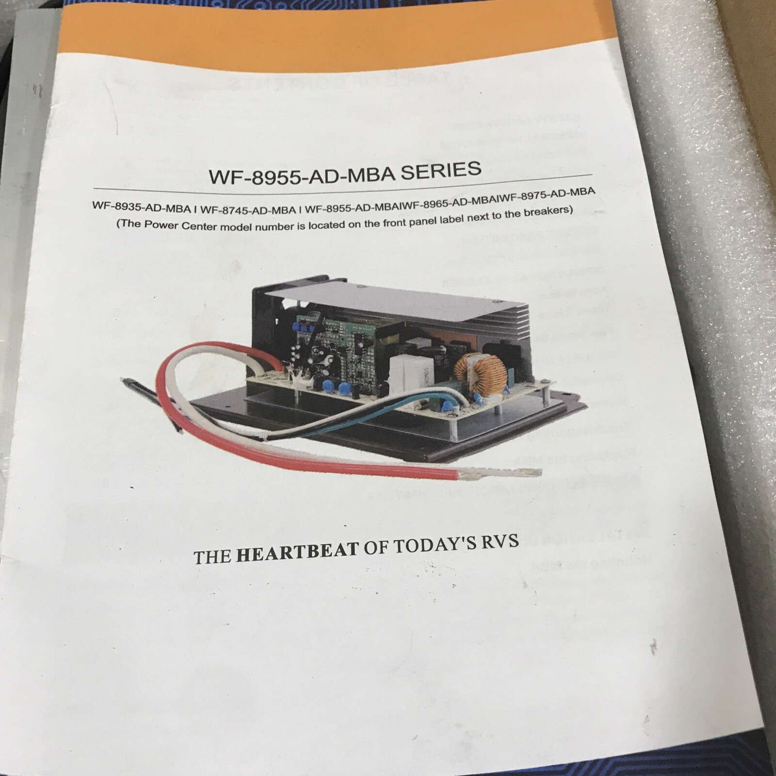 RV WF-8955-AD-MBA Main Board Assembly 55 Amp RV Converter Replacement Unit
