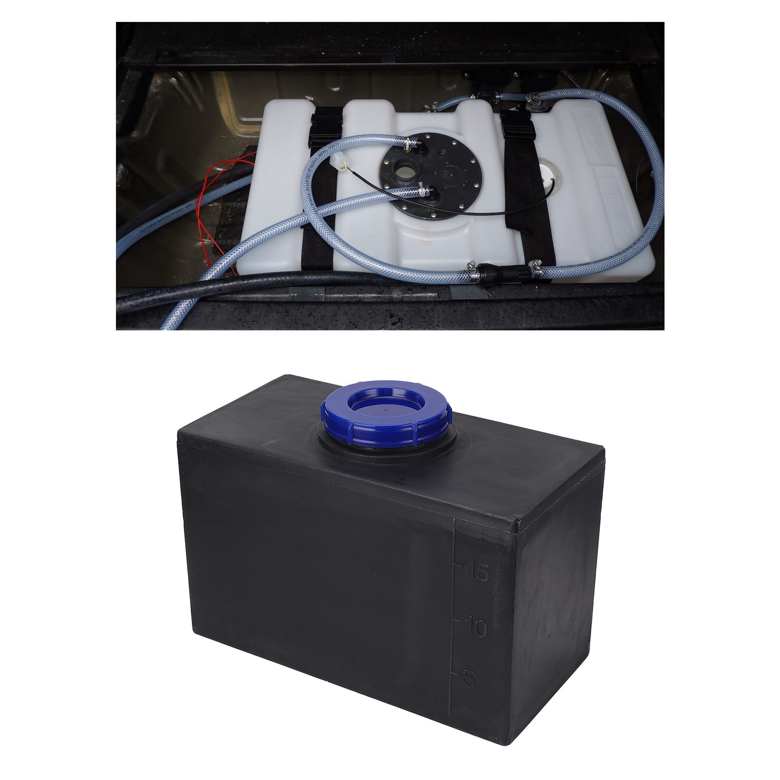 5 Gallon RV Water Tank 15.7 X 9.8 X 7.9in Heat And Cold Resistance Square W VTYS