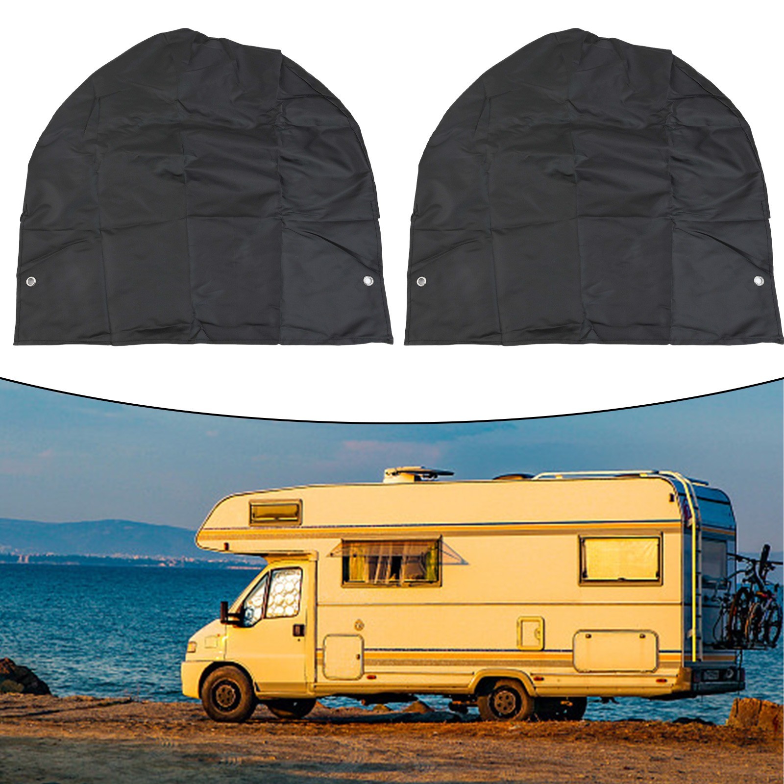 Heavy Duty Wheel Covers Pack of 2 Suitable for All Seasons and Weather