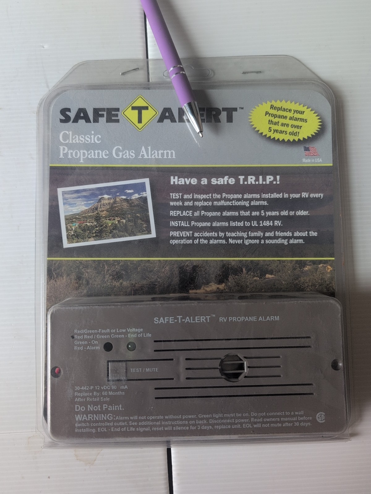 MTI Industries 30-442-P-BR Safe T Alert Propane/LP Gas Alarm R2SH3