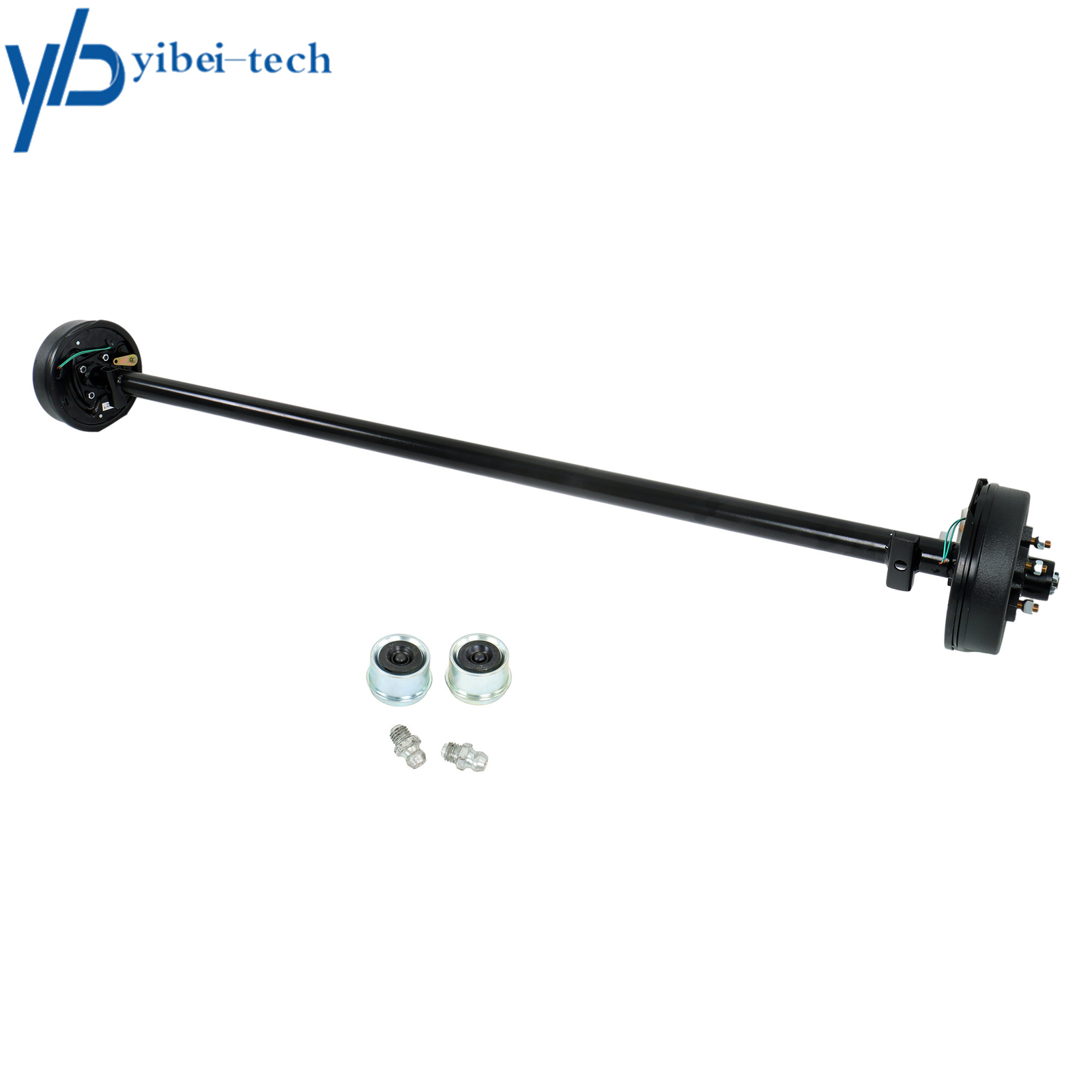 3.5k TK Trailer Axle 3500lbs Electric Brake 5 lug 89″ Hub Face 74″ Spring Center