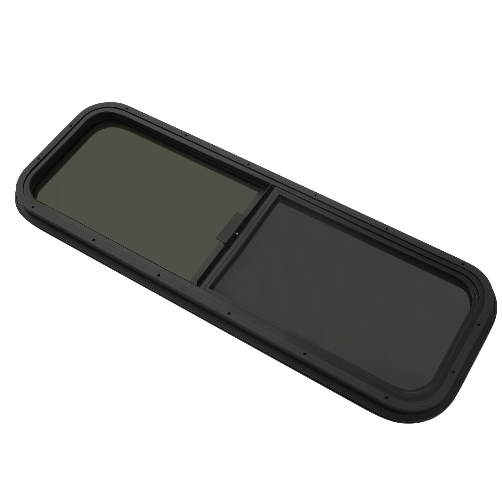 RV Teardrop Window 42 X 12 Horizontal Sliding Replacement Glass With Trim