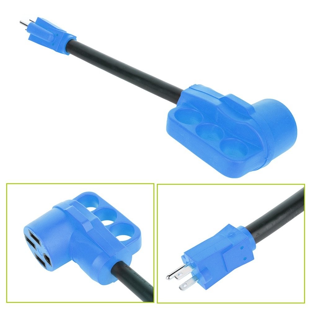 15 Amp Male to 50 Amp Female Adapter RV Electrical Converter Cord Cable