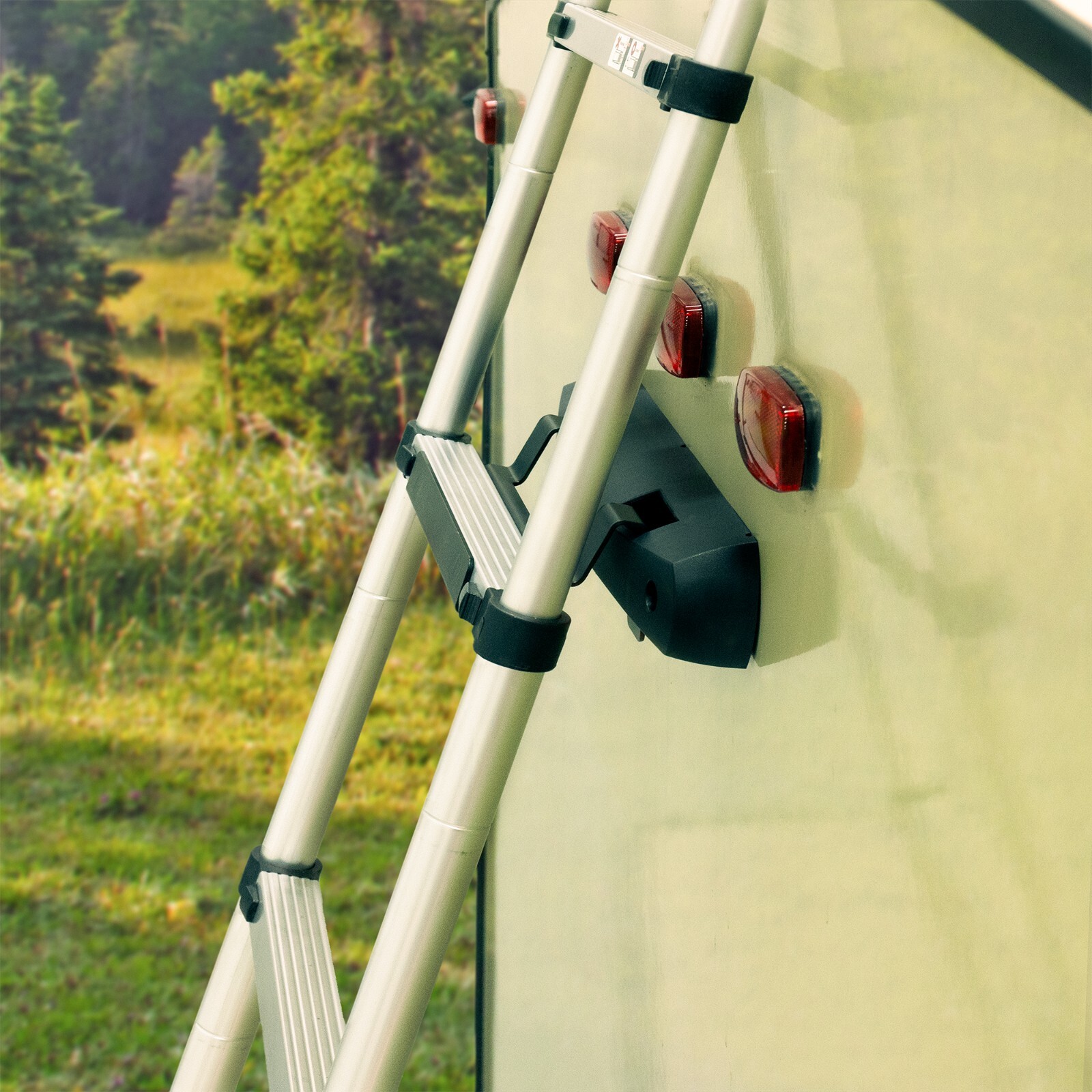 RecPro Telescoping Ladder 12.5ft Compatible with Lippert On-The-Go Prepped Unit