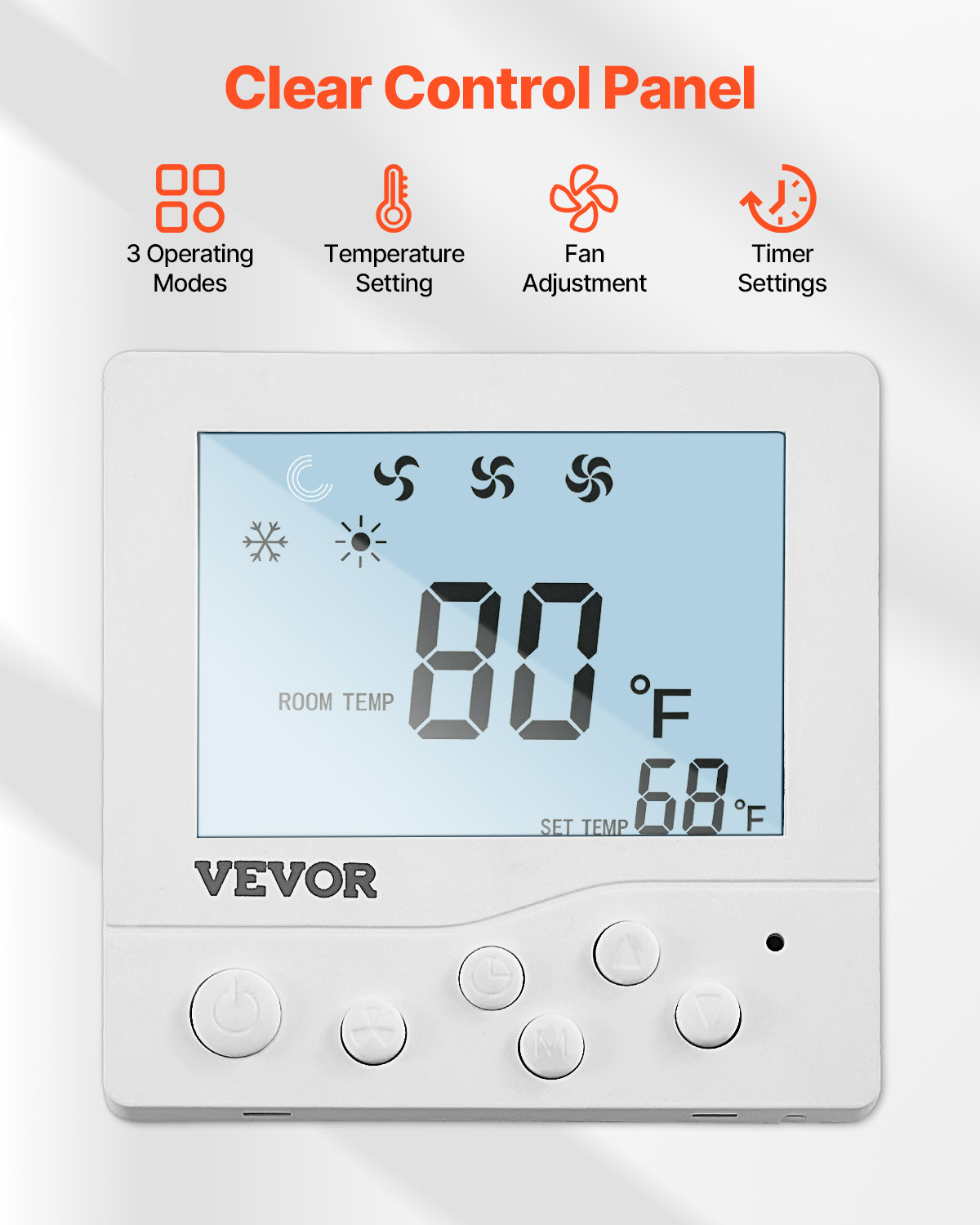 VEVOR RV Air Conditioner 13500 BTU Non-Ducted Rooftop RV AC Unit 65 dB Quiet