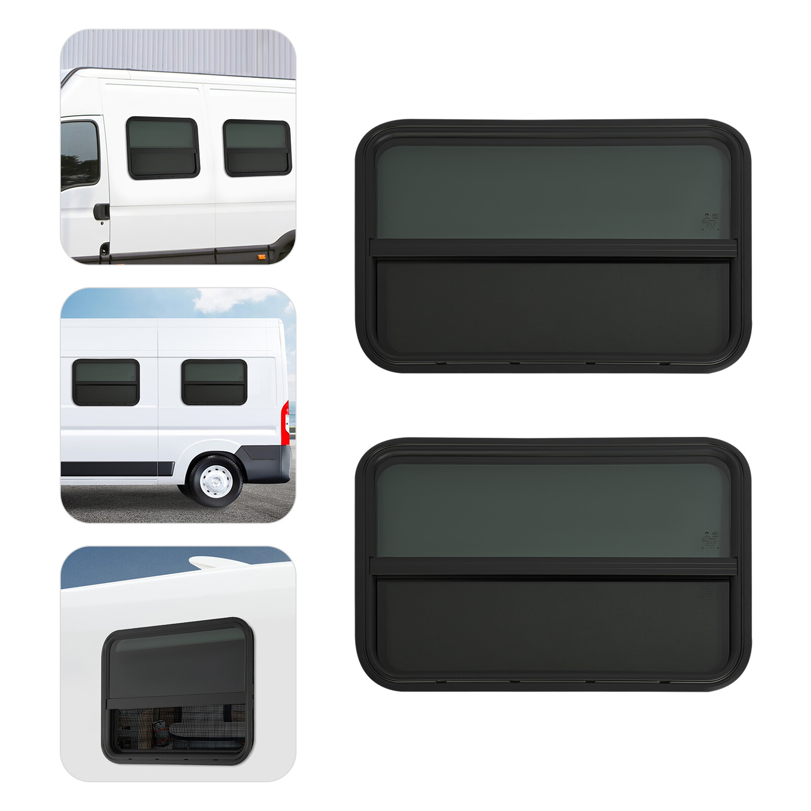 RV Window, 2 PCS RV Windows, RV Vertical Slide Window
