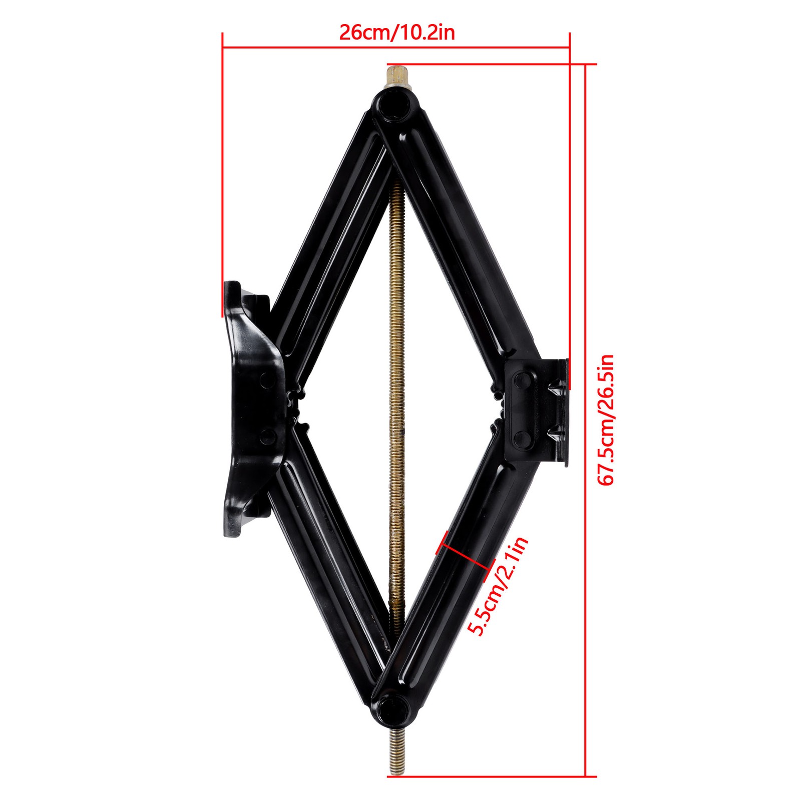 24inch 5000lbs Scissor Jack Kit For RV Camper Trailer Stabilizer Leveling 2Pcs
