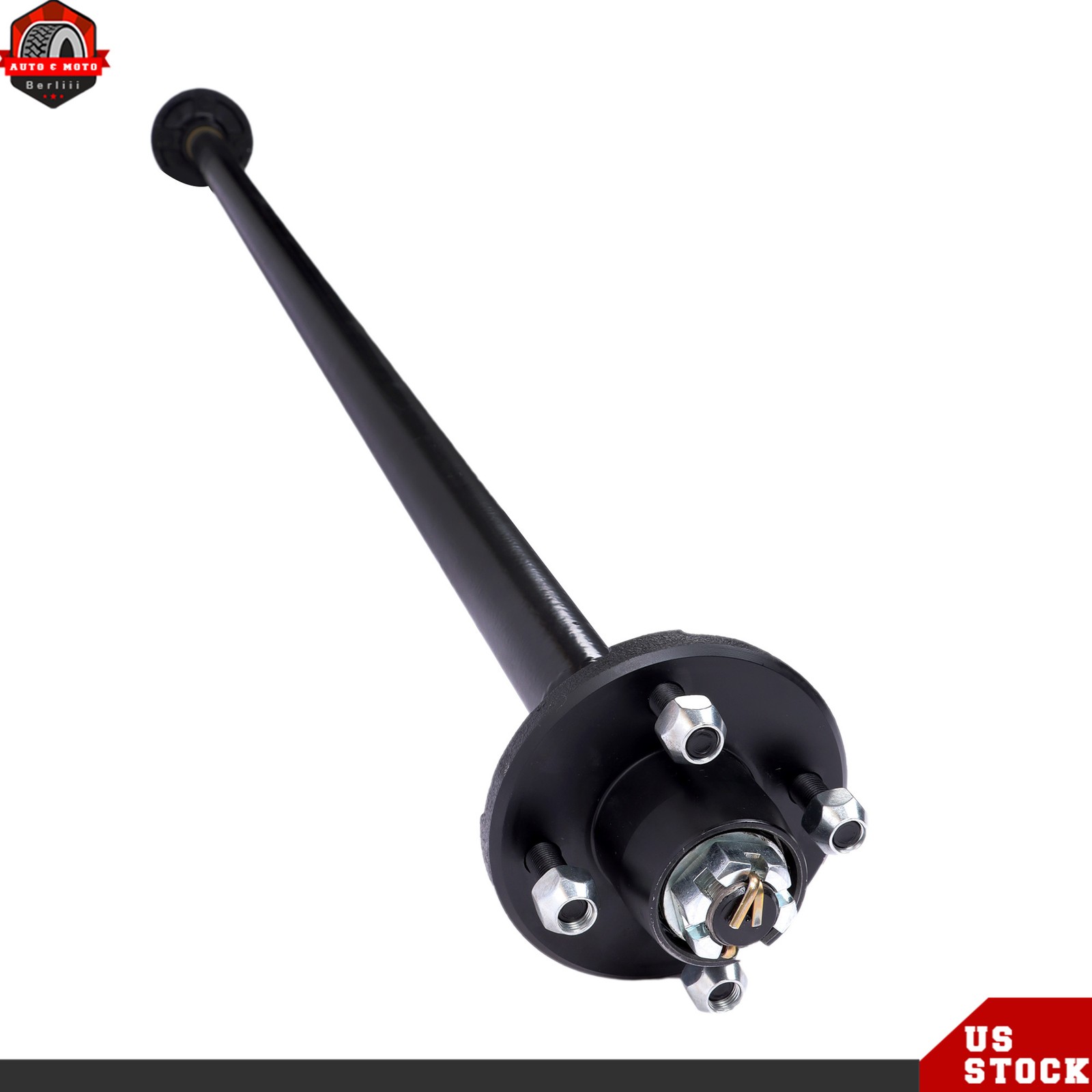 2000lbs Trailer Boat Axle 4 Lug Idler 44″/47.5″/54″/57″/58″/60″/71″/72″ Hub Face