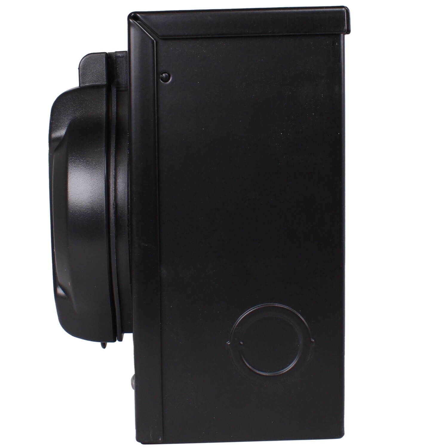 L5-30P 30 Amp RV Generator Power Cord Inlet Box Outdoor Black 125 Volt 3-Prong