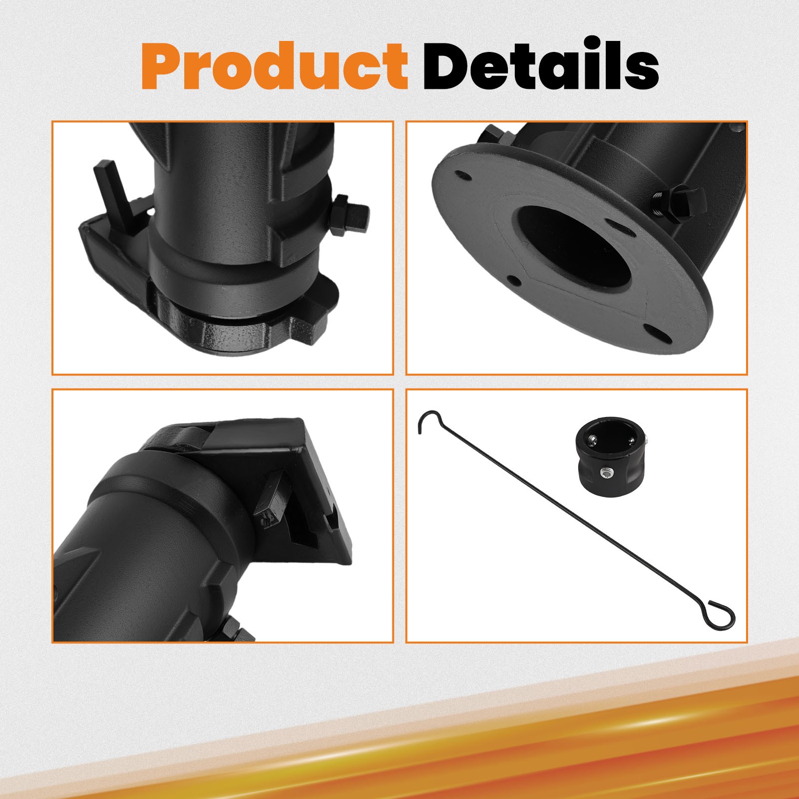 Gooseneck Adapter for Trailer Tow Hitch 20000lbs C5G1216 4000lbs Pin