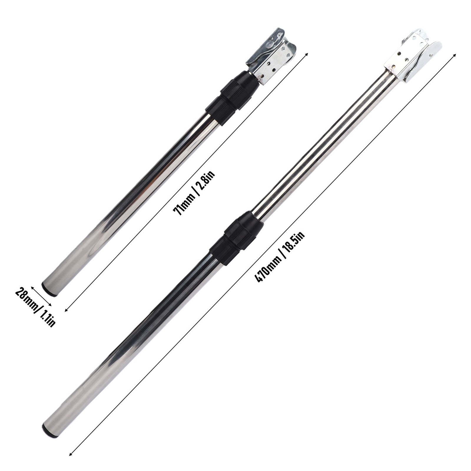 Adjustable Metal Table Legs For RVs & Trailers Stainless Steel Easy To Use