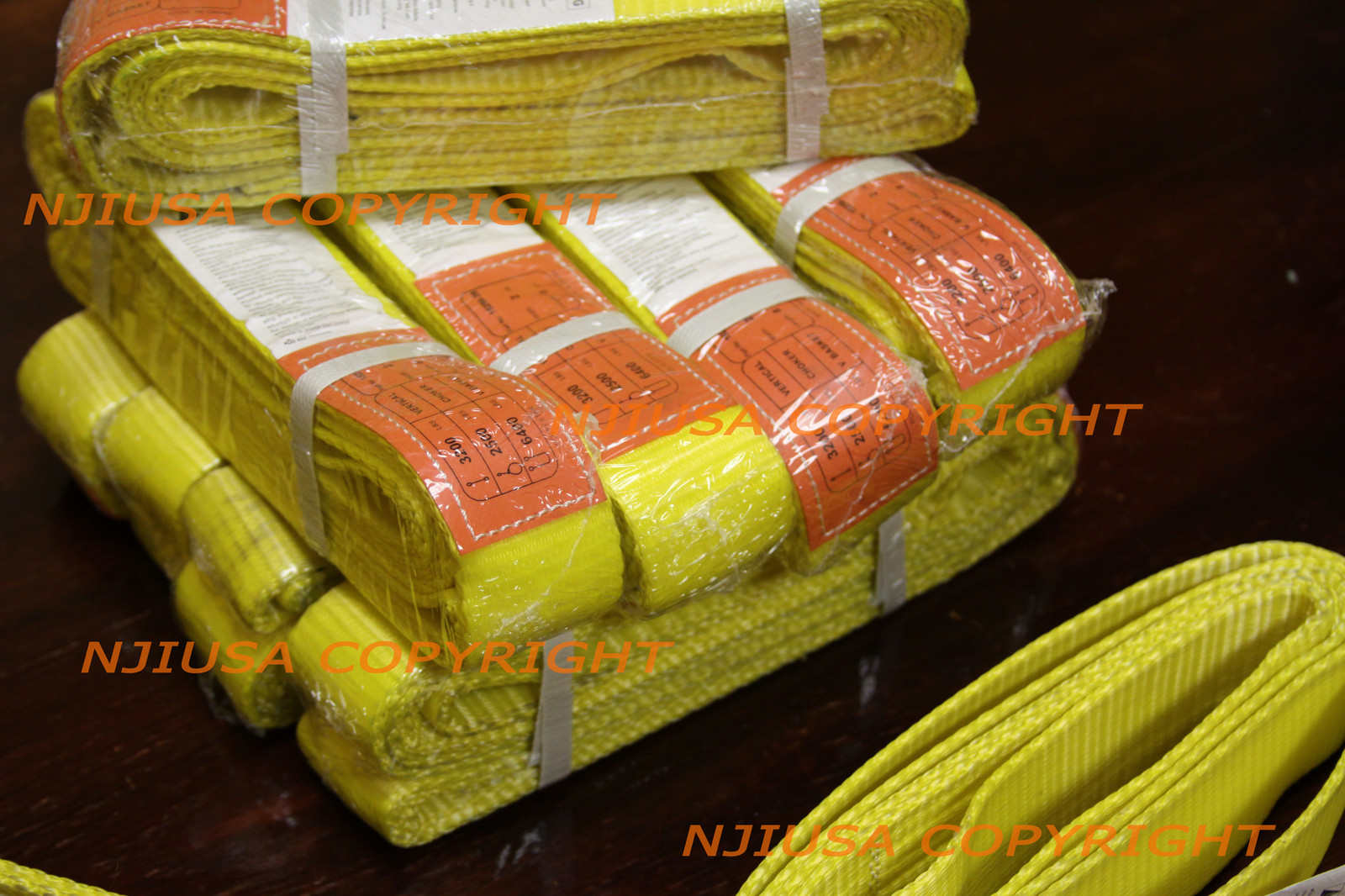 10x EE1-902 x 8ft Polyester Web Lifting Sling 2″x8′ Lifting Tow Strap eye to eye