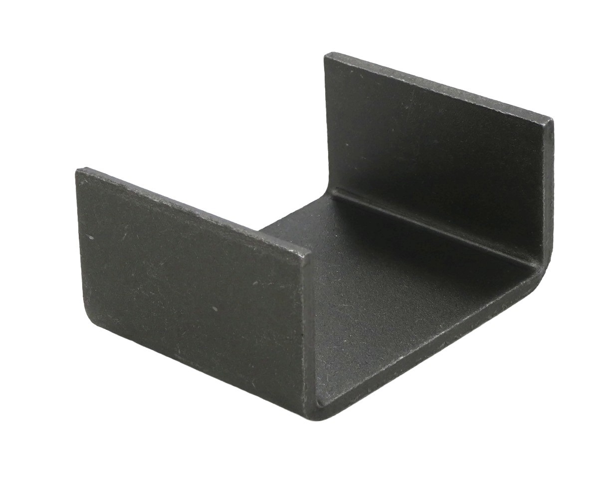 (Pack of 8) 2×4 Raw, 7 Gauge Steel Weld-On Stake Pocket Brackets for Flatbeds