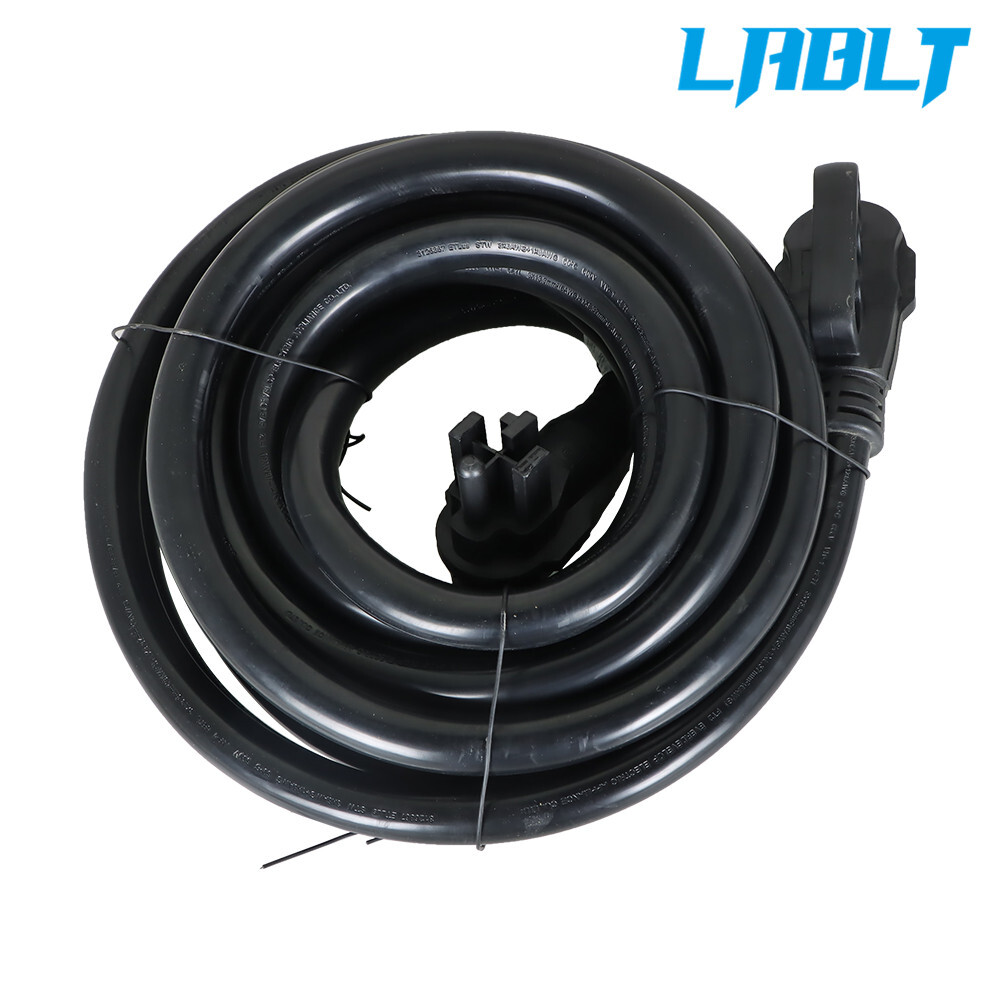 LABLT 50A RV Extension Cord NEMA14-50P to 14-50R Rain Proof Power Cable 15-50FT
