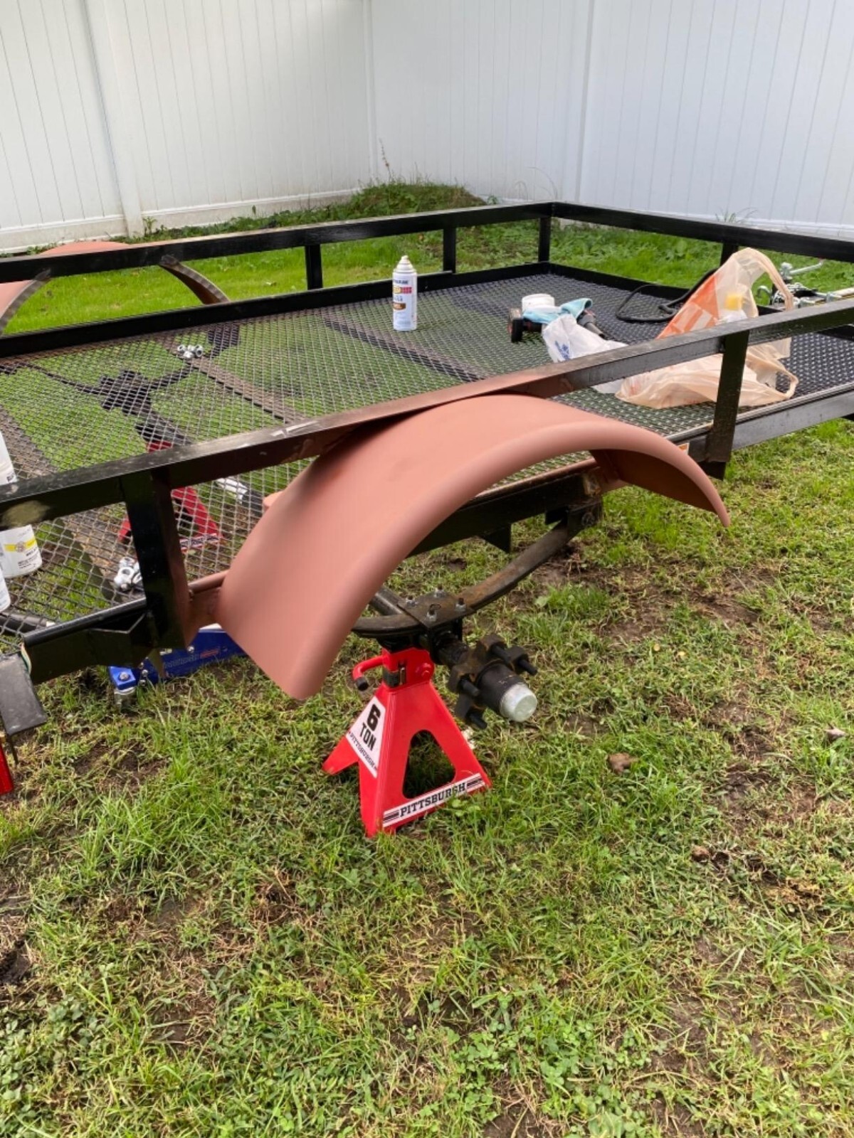 Replacement Round Single Axle Trailer Fenders for 14″-16″ Wheels Boat Trailer