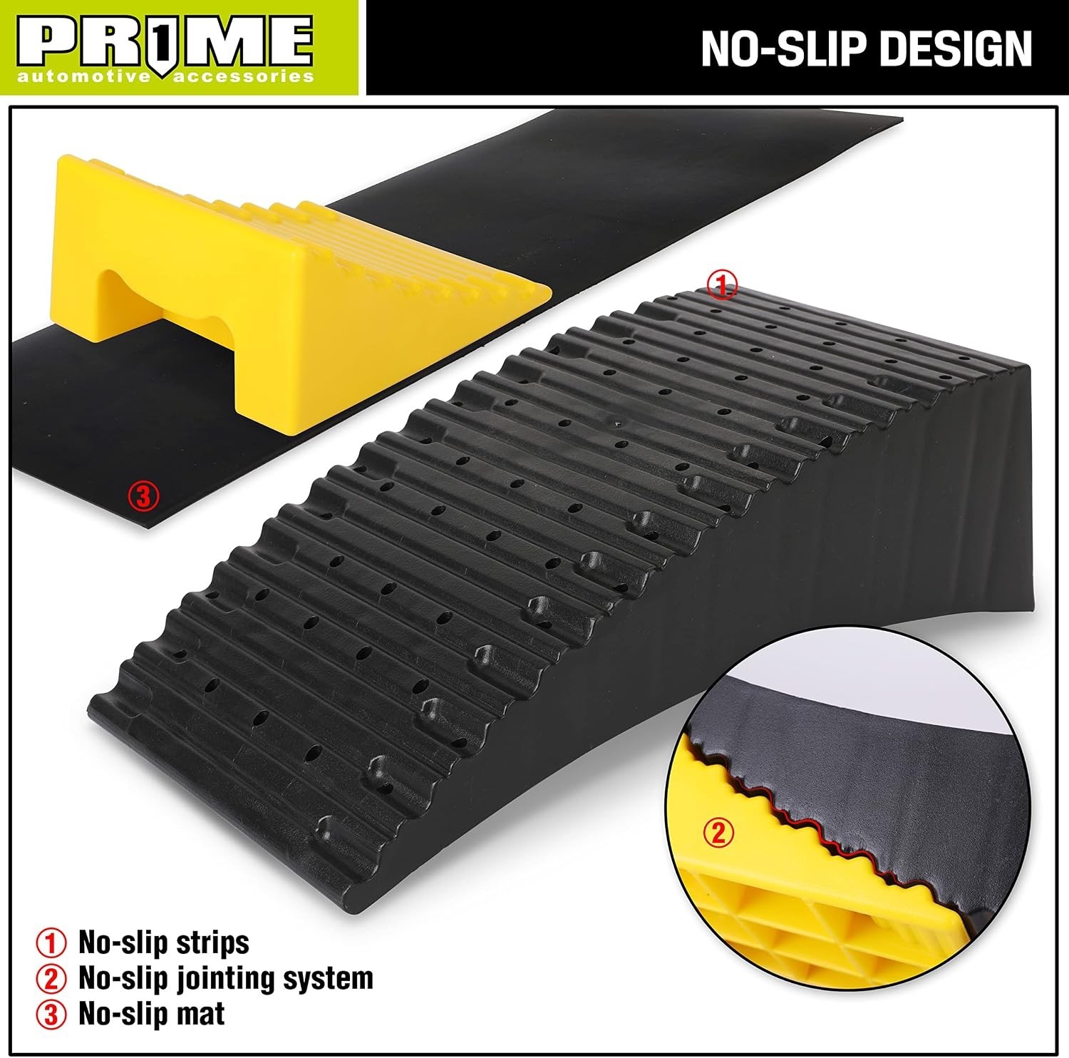 RV Leveling Blocks Kit, Heavy Duty Camper Leveler, 2 Pack Curved Ramps