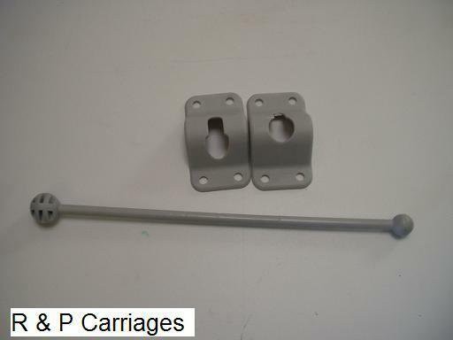 Trailer Cargo Door Hold Back Catch Camper 10″ grey