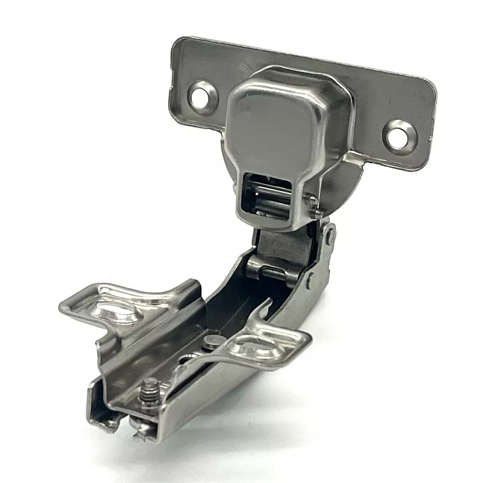 Push Button & 90º Hinges Cabinet Cupboard Campervan Motorhome Door Catch