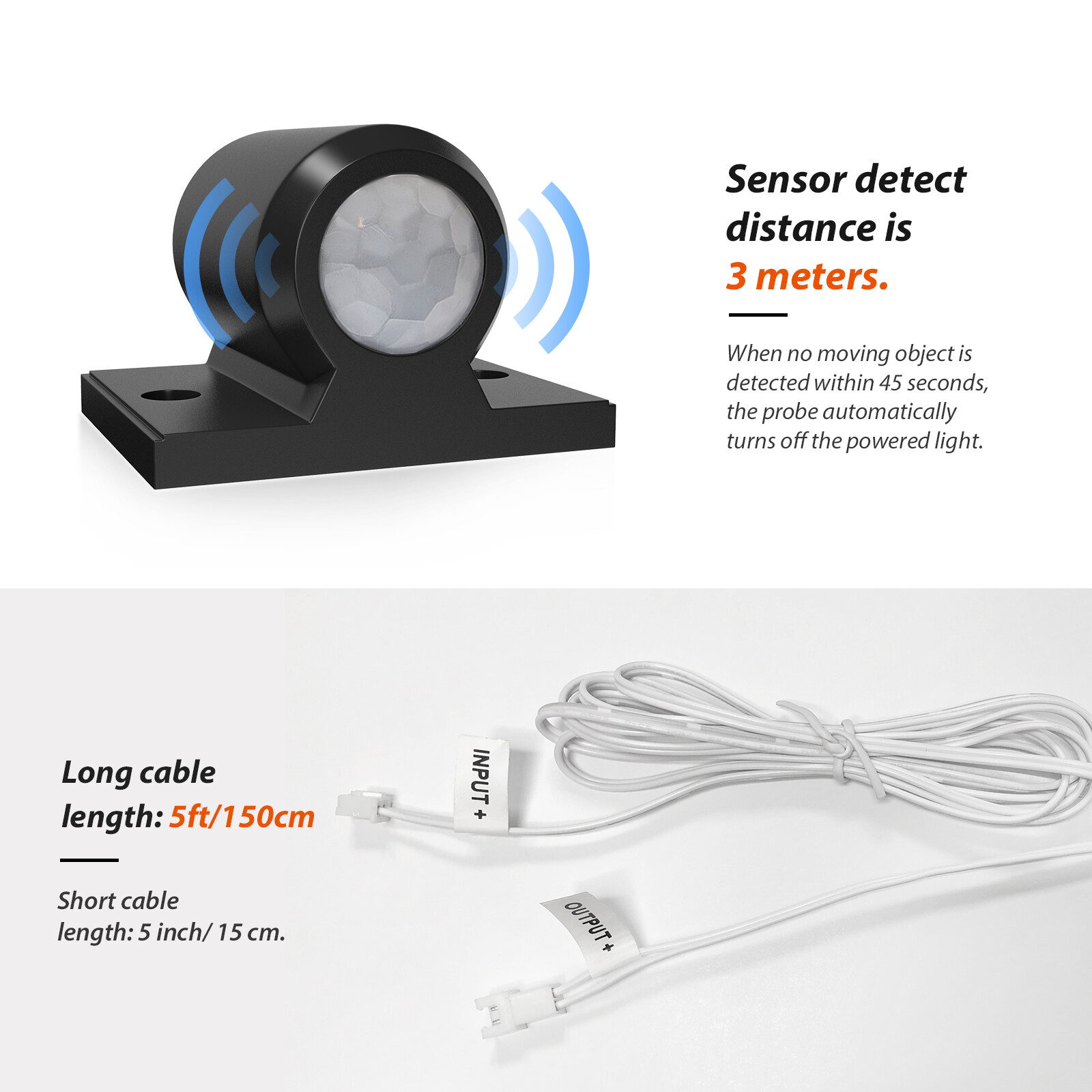 12V DC Infrared Motion Sensor Automatic Light Switch for 12V RV LED light Camper